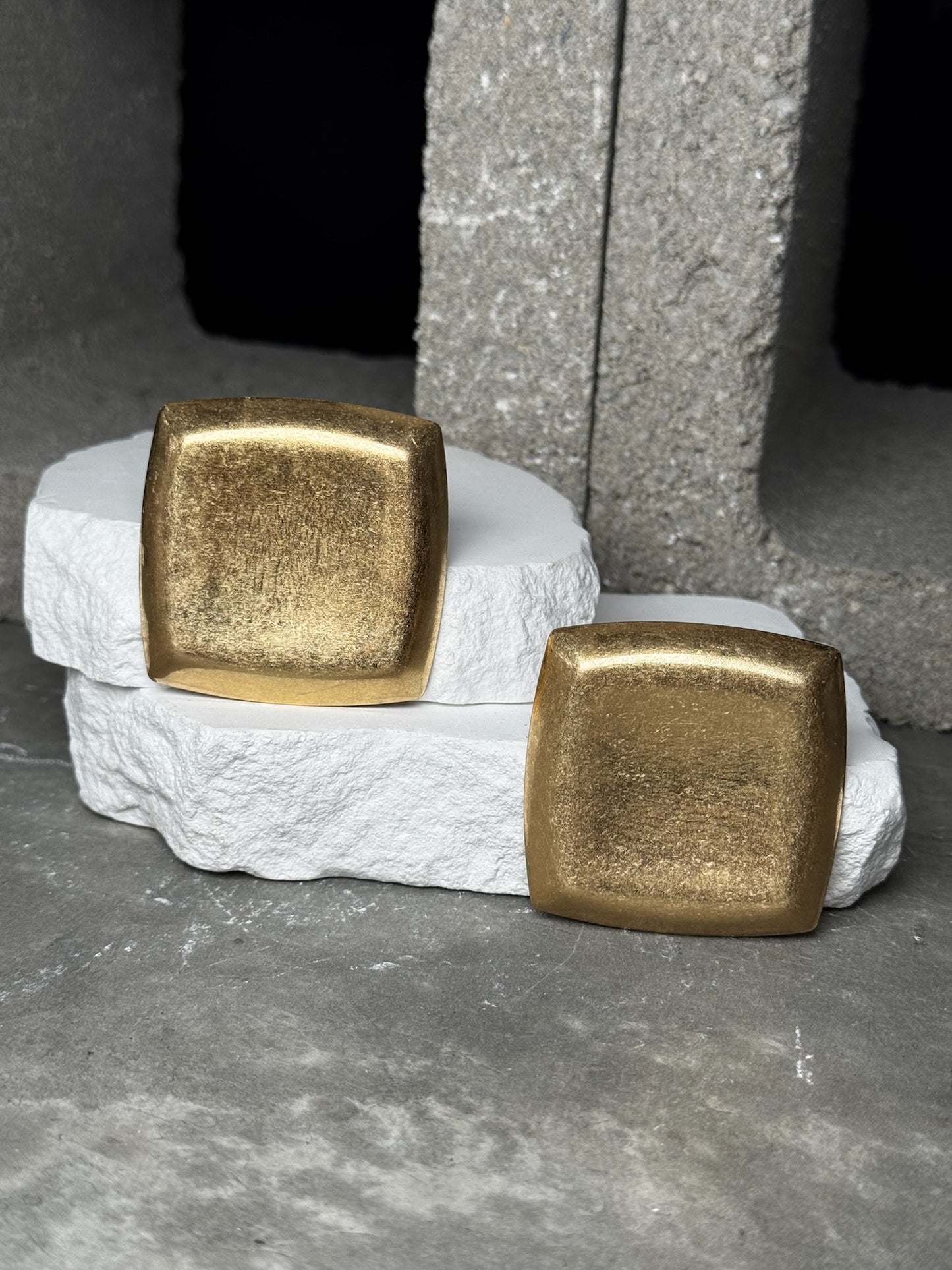 Everyday Square Metal Earrings