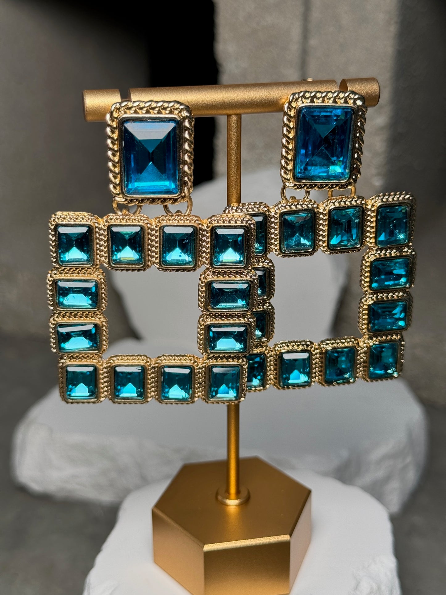 Stone Drop Earrings