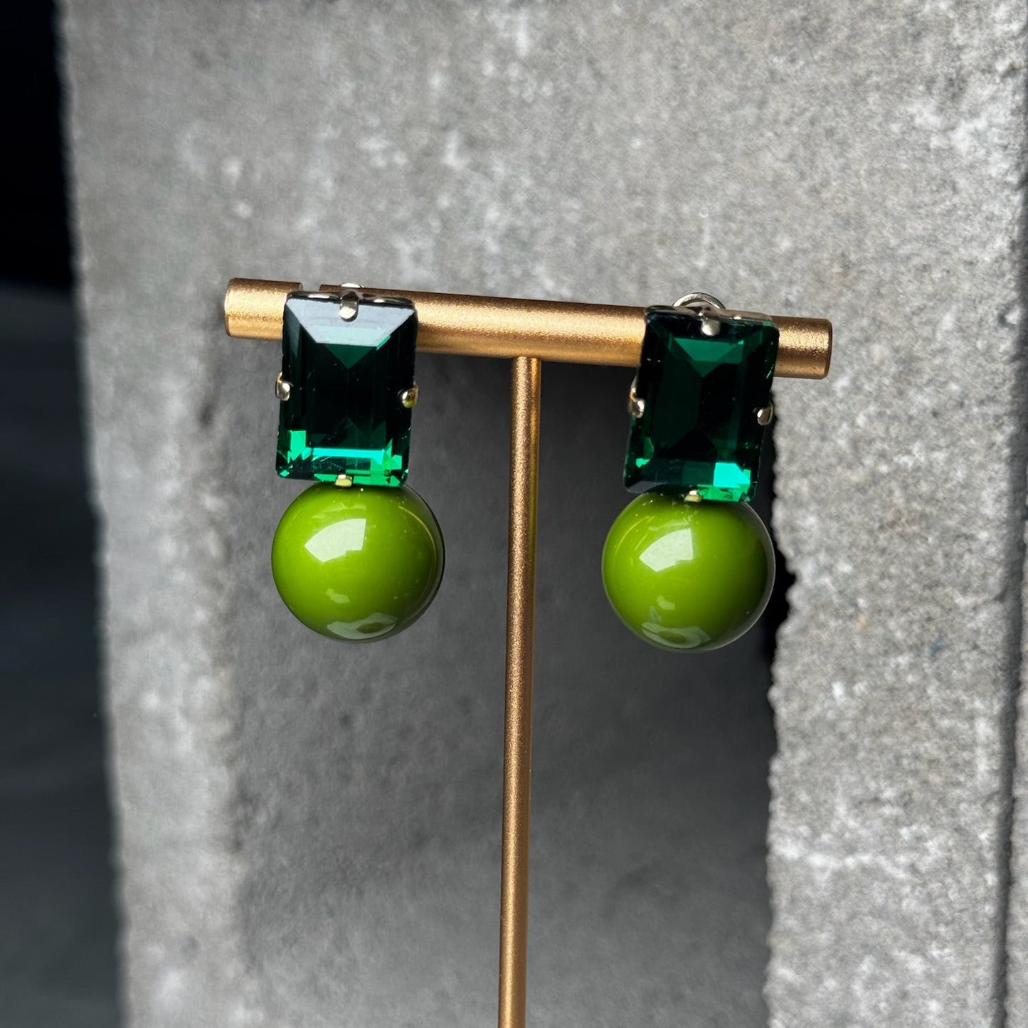 Double Dip Gem Earring