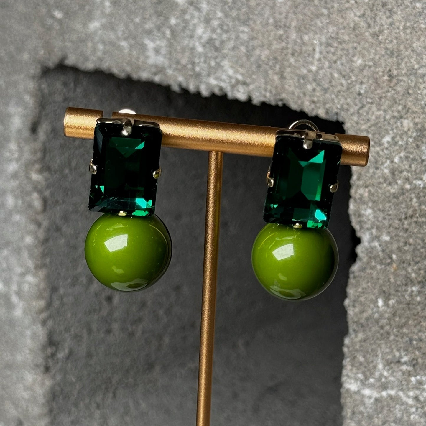 Double Dip Gem Earring