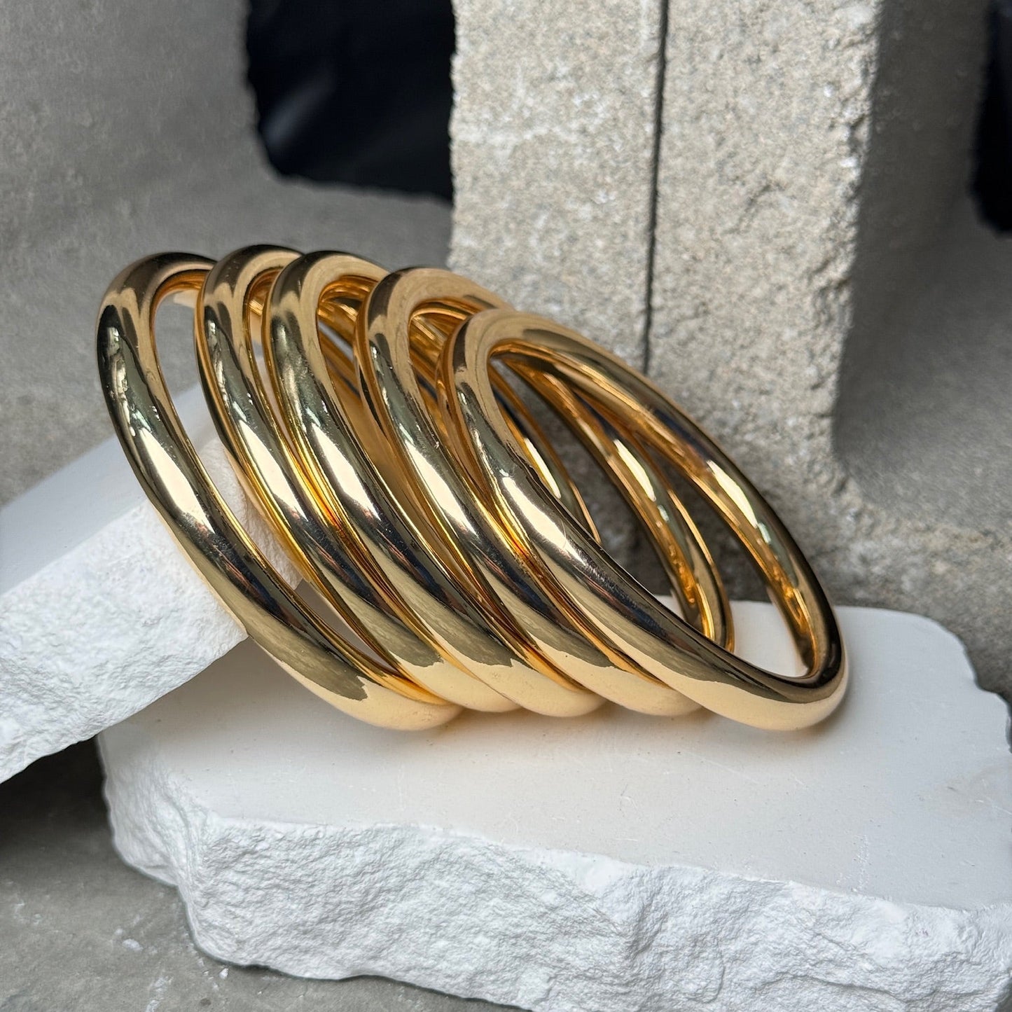 Homegirl 5 Piece Bangle Set 8"