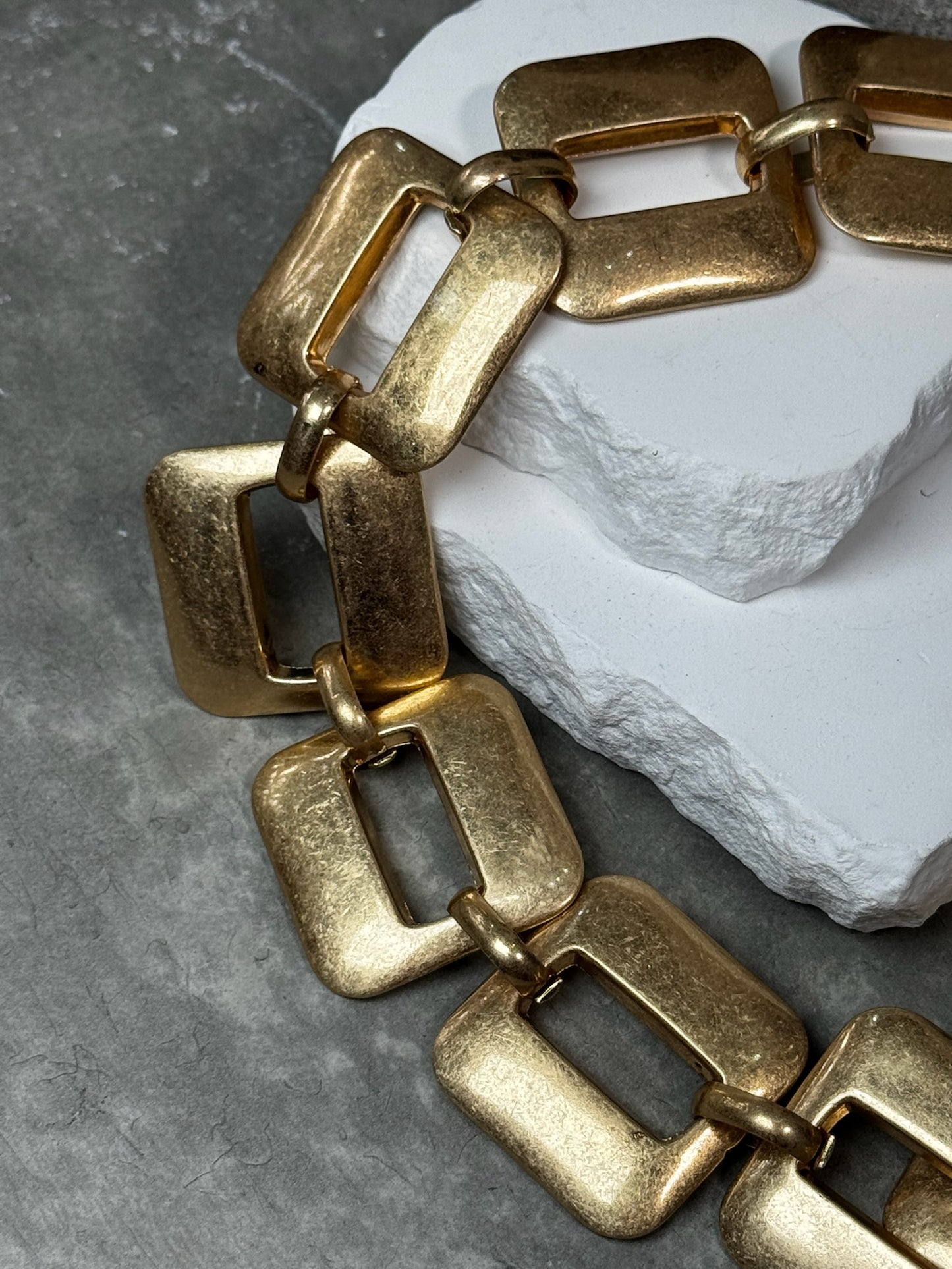 Out the Box Square Link Necklace 15" w/ Extender