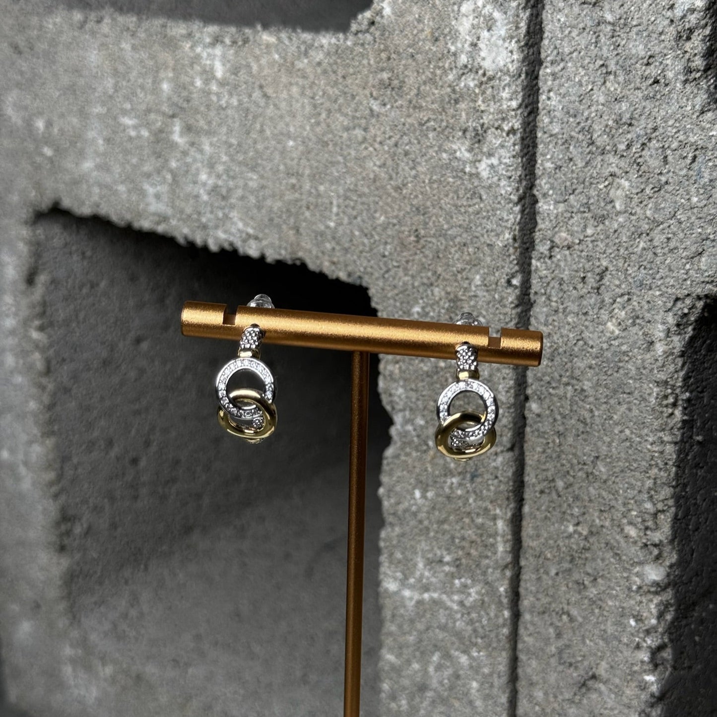 To Infinity Mix Metal Earring
