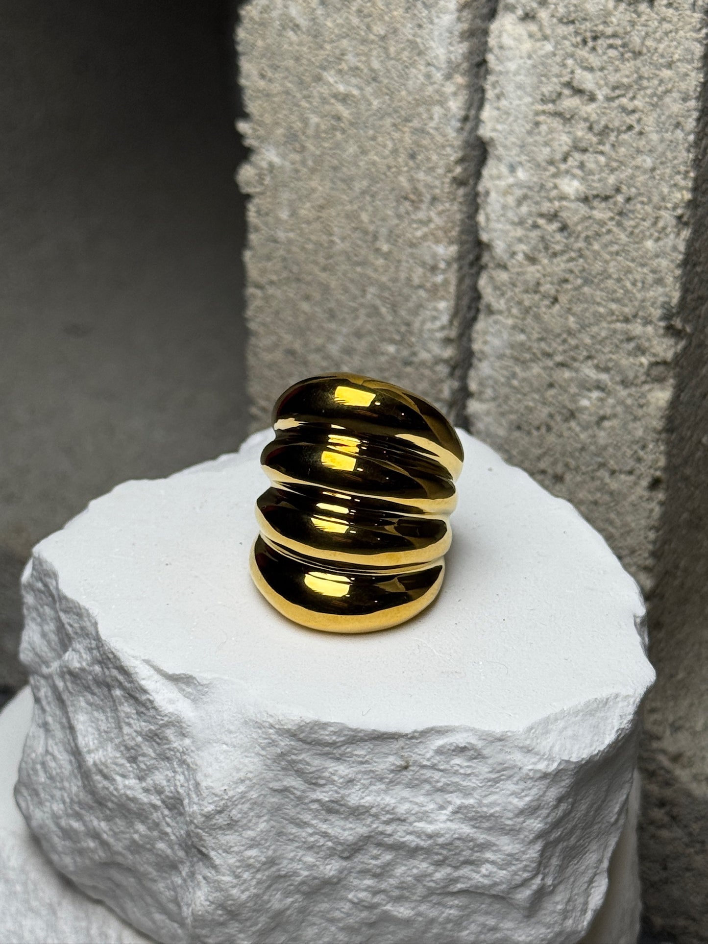 Booked Solid Layered Ring Size 8