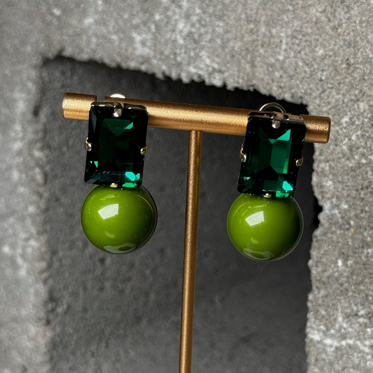 Double Dip Gem Earring