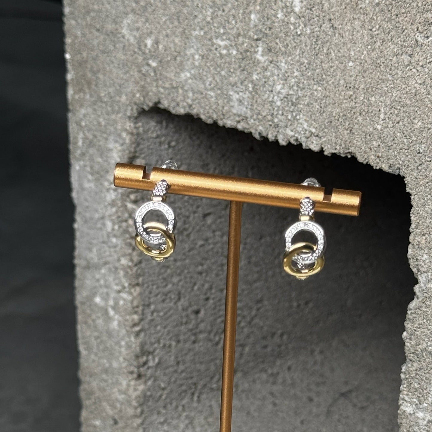 To Infinity Mix Metal Earring
