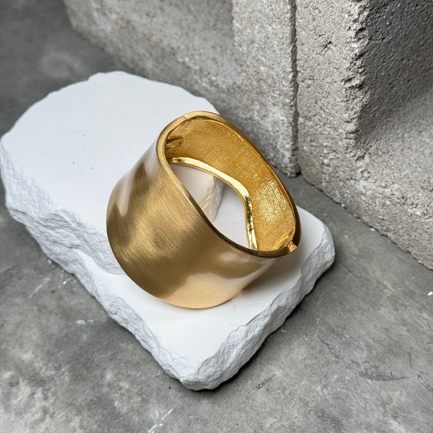 That Girl Gold Statement Cuff Bracelet 7.5"