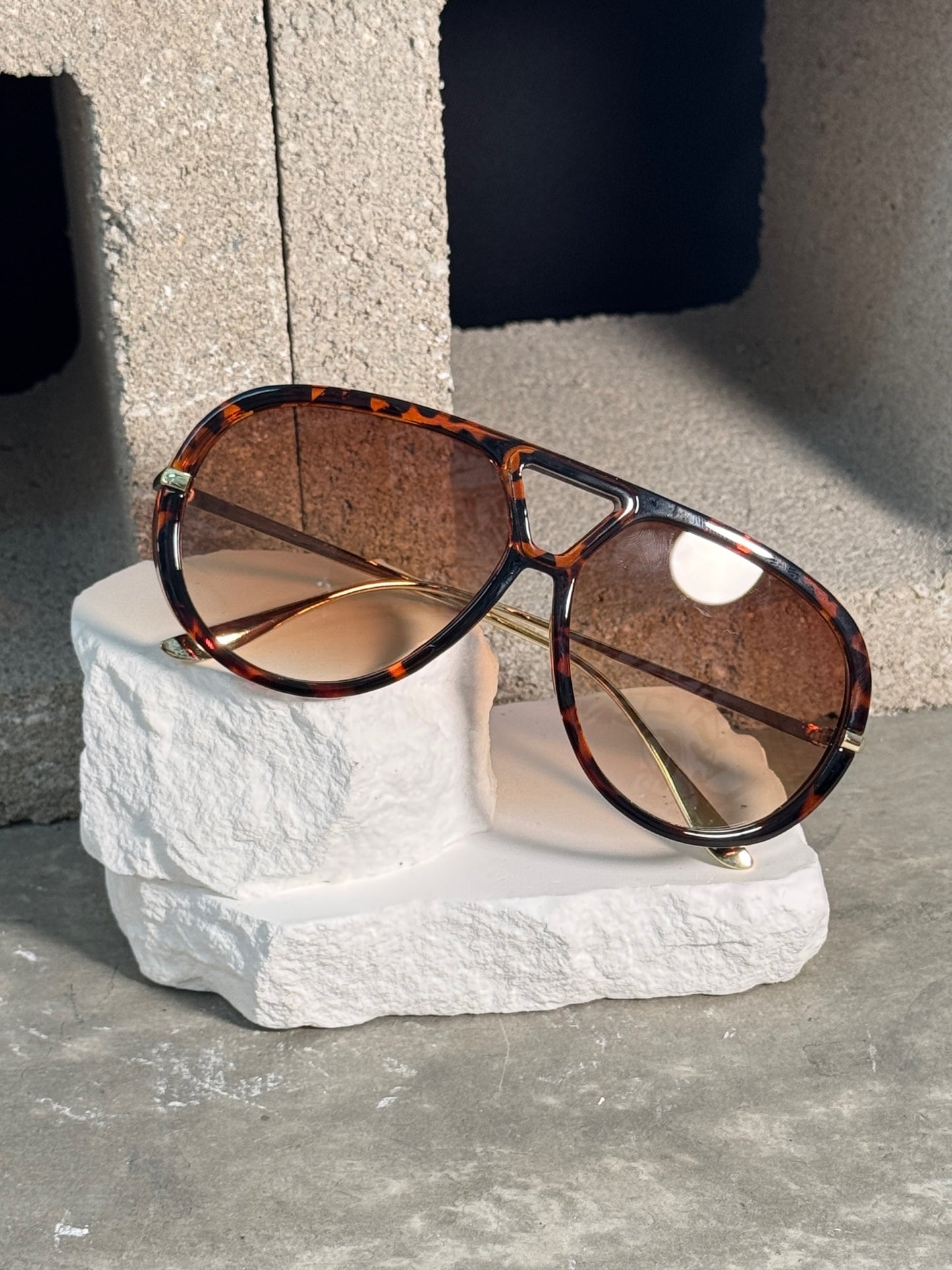 Totally Faded Aviator Sunglasses