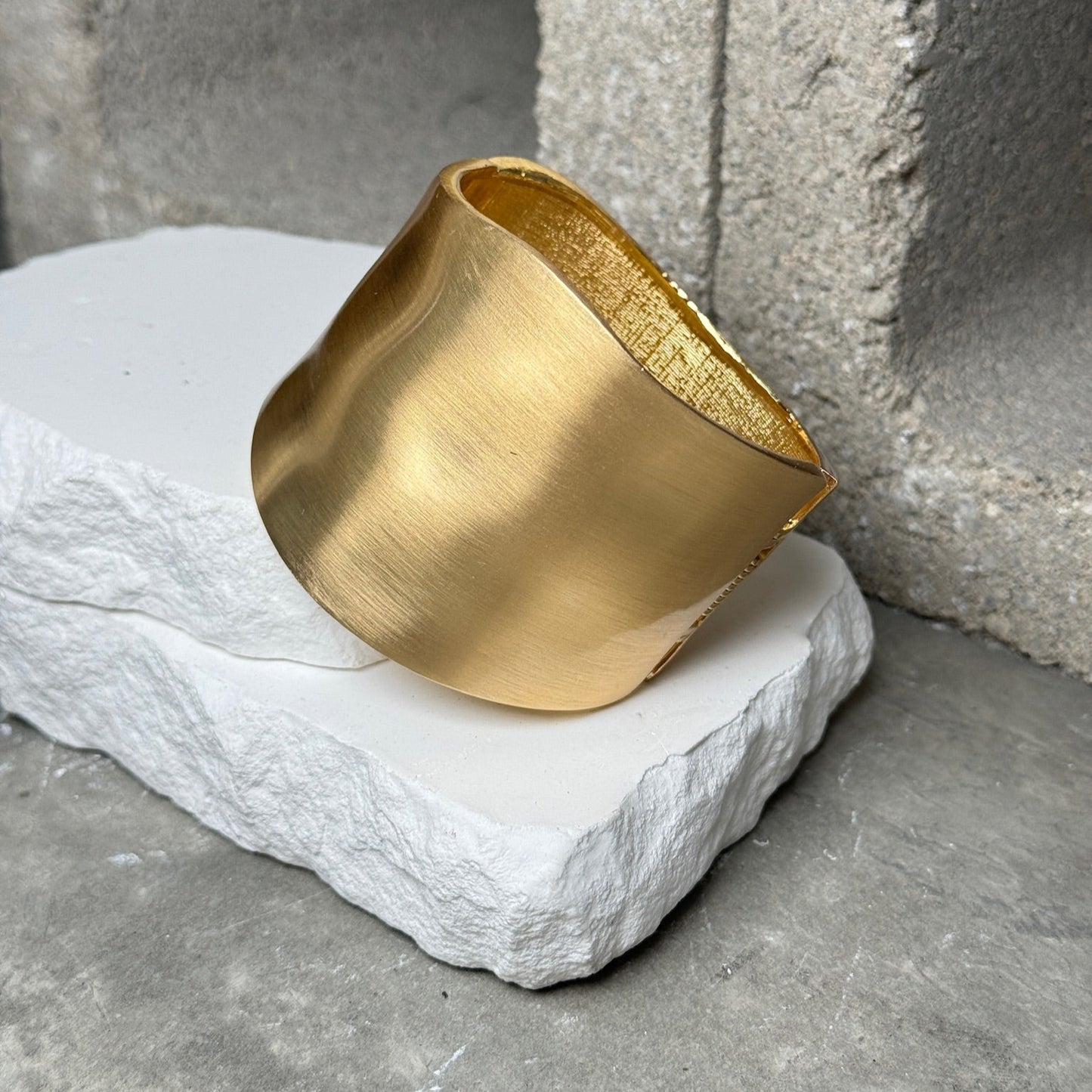 That Girl Gold Statement Cuff Bracelet 7.5"