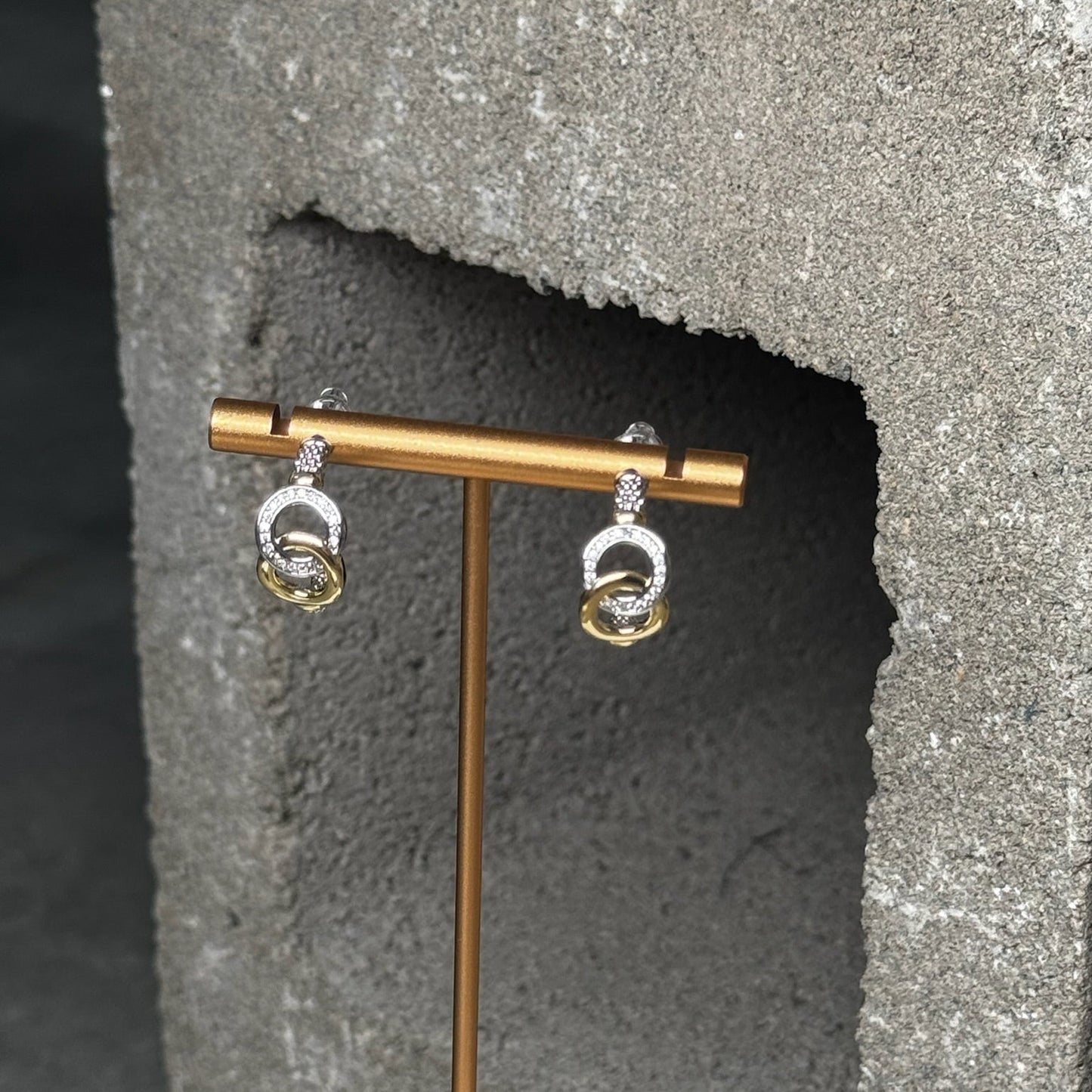 To Infinity Mix Metal Earring