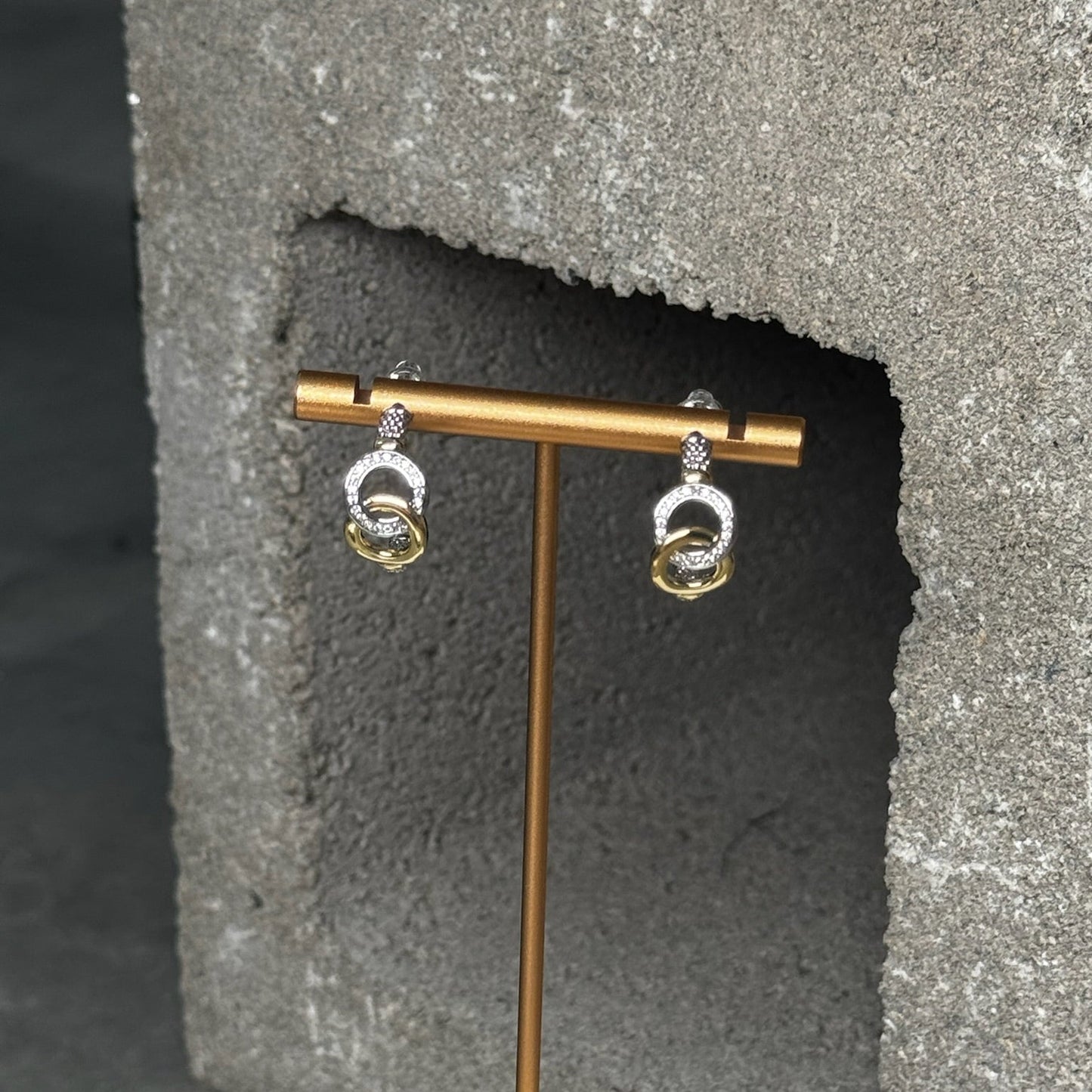 To Infinity Mix Metal Earring