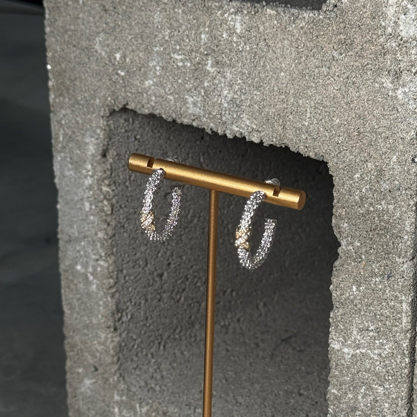 Sparkle Mix Metal Mini Hoop