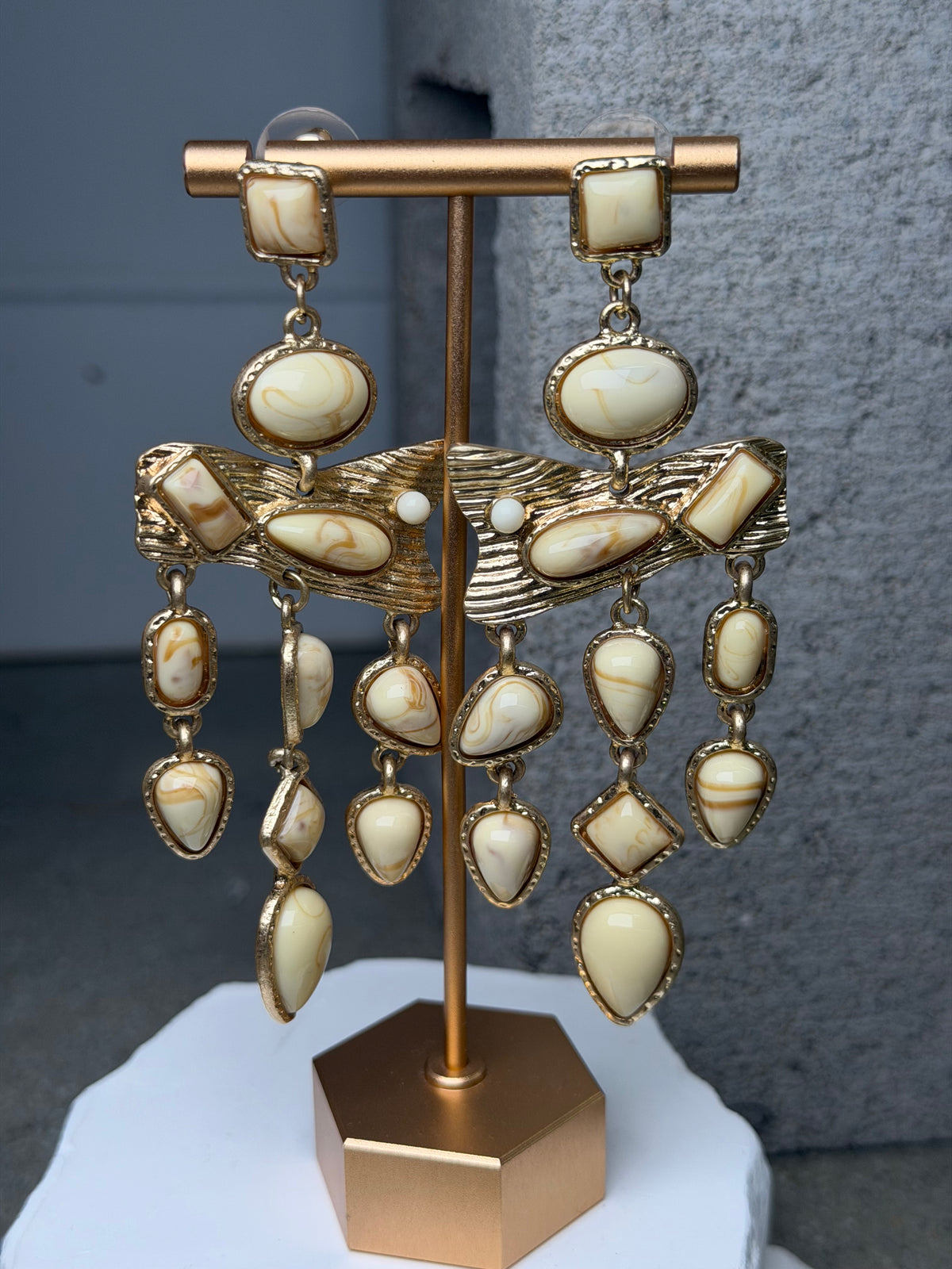The Archive Layered Stone Earrings