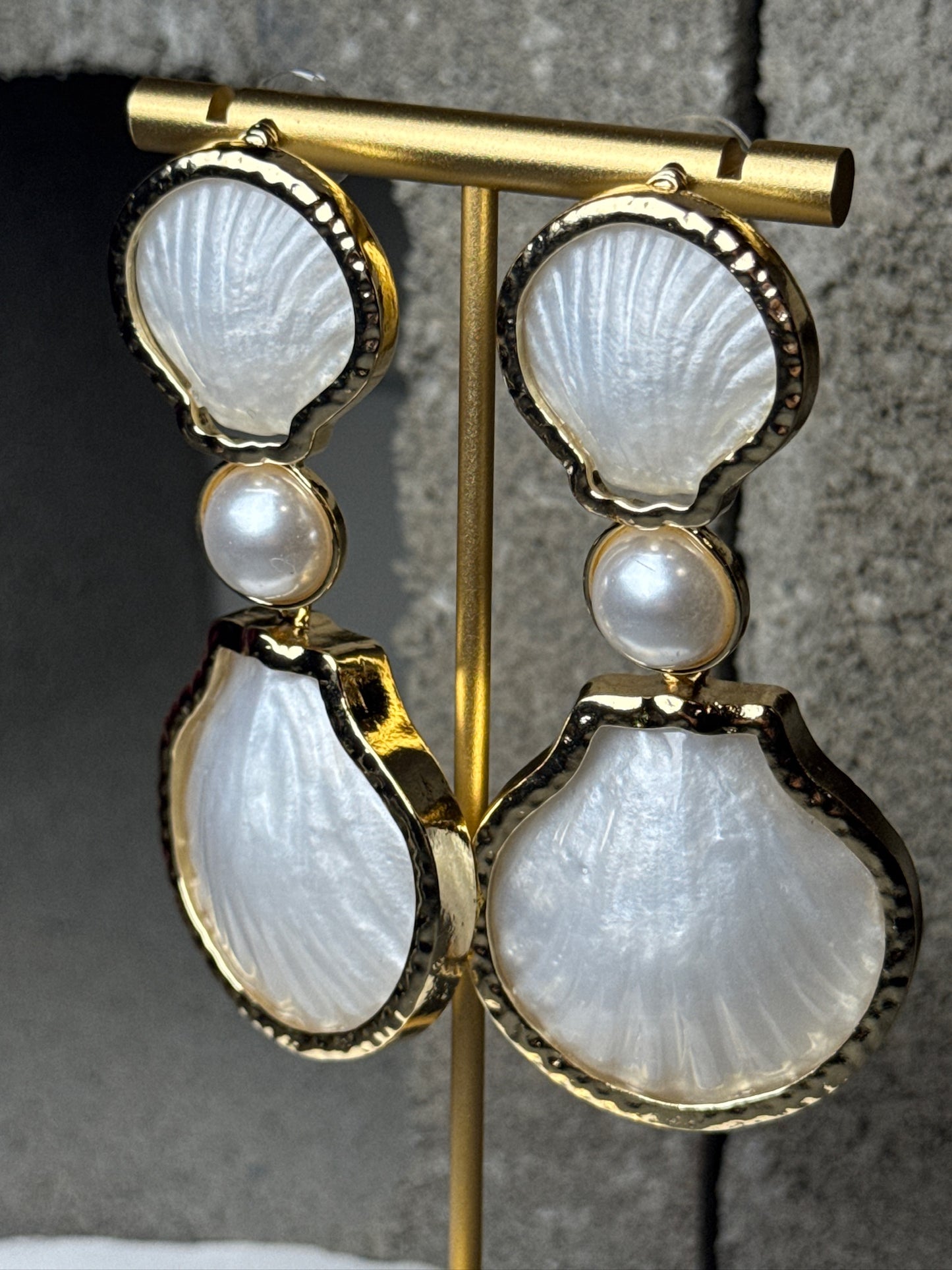 Pearls & Paradise Layered Earrings