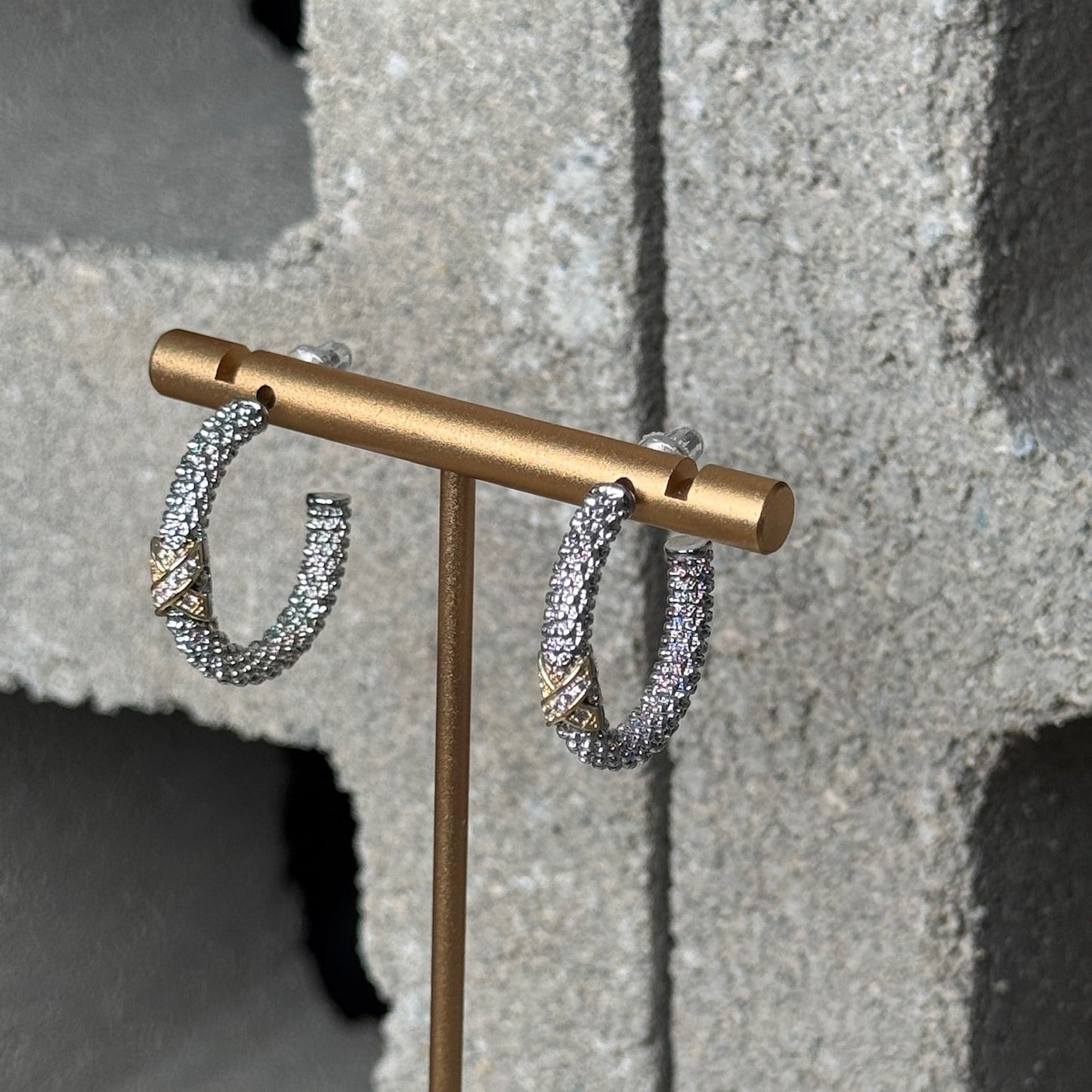 Sparkle Mix Metal Mini Hoop