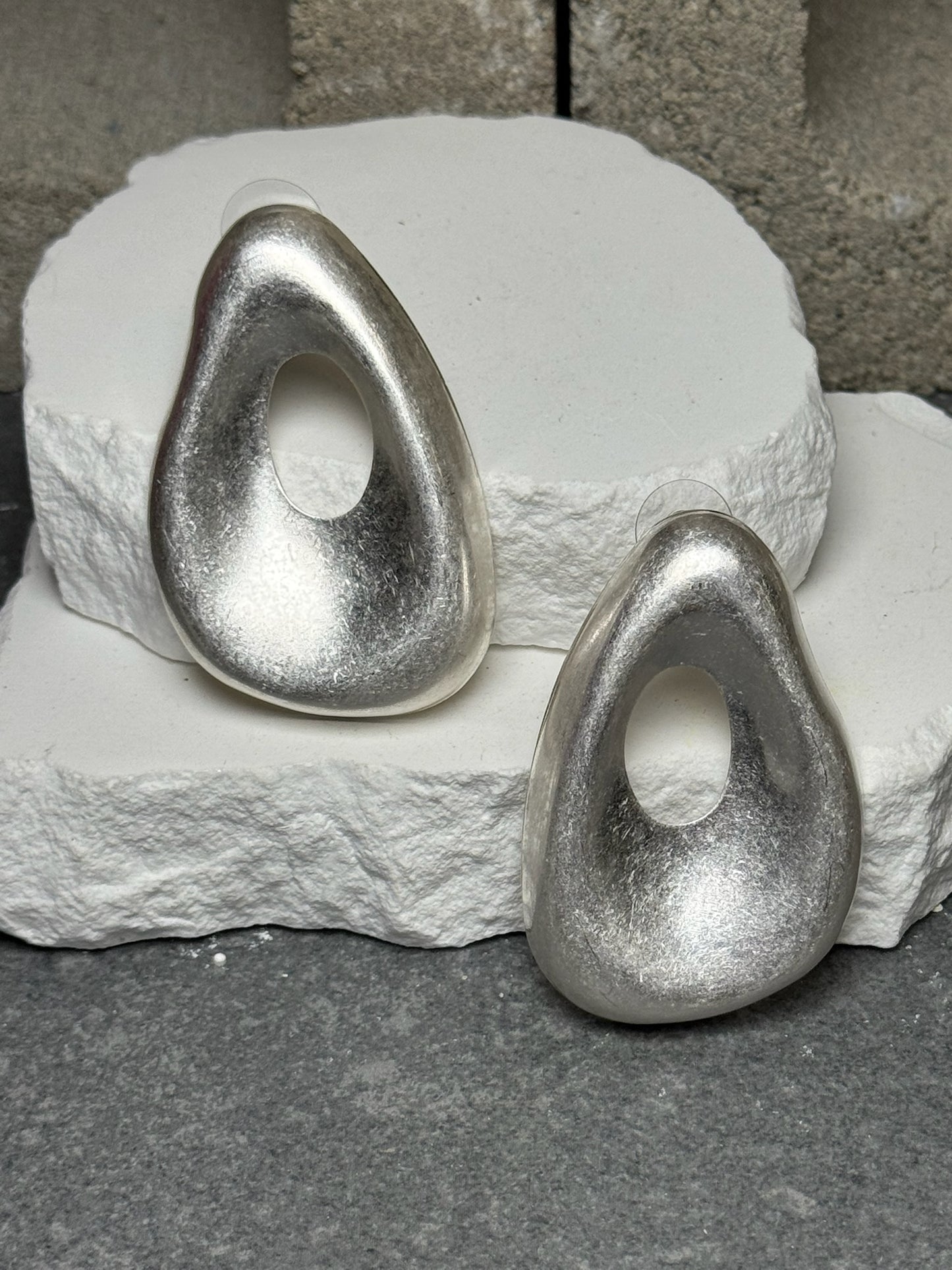 Mirror Finish Cutout Earrings