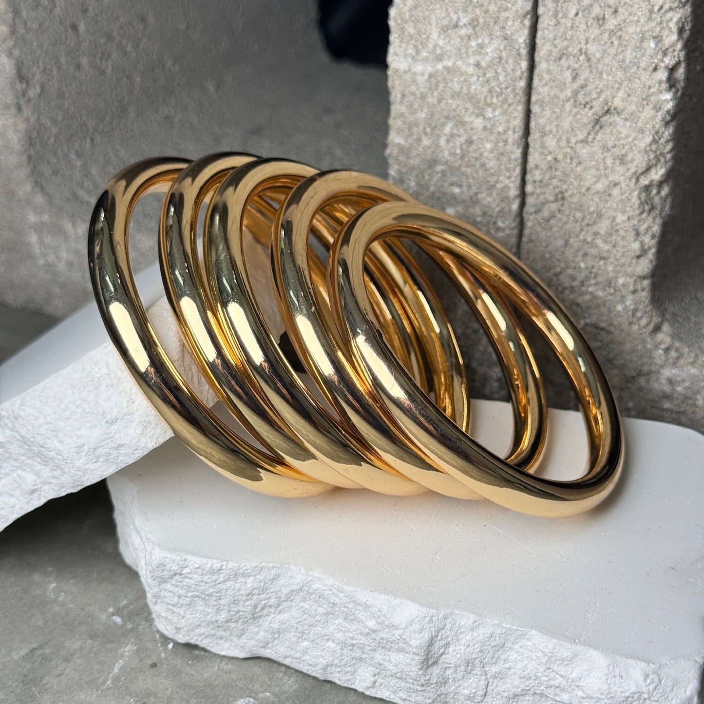 Homegirl 5 Piece Bangle Set 8"