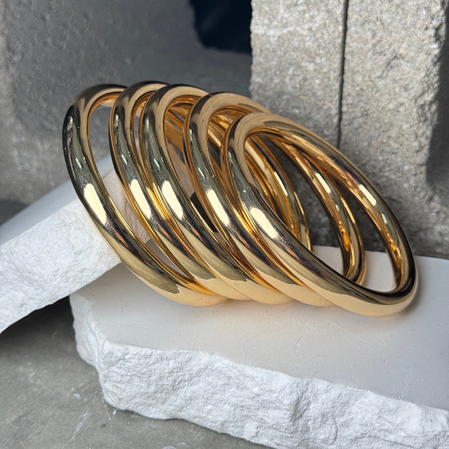 Homegirl 5 Piece Bangle Set 8"