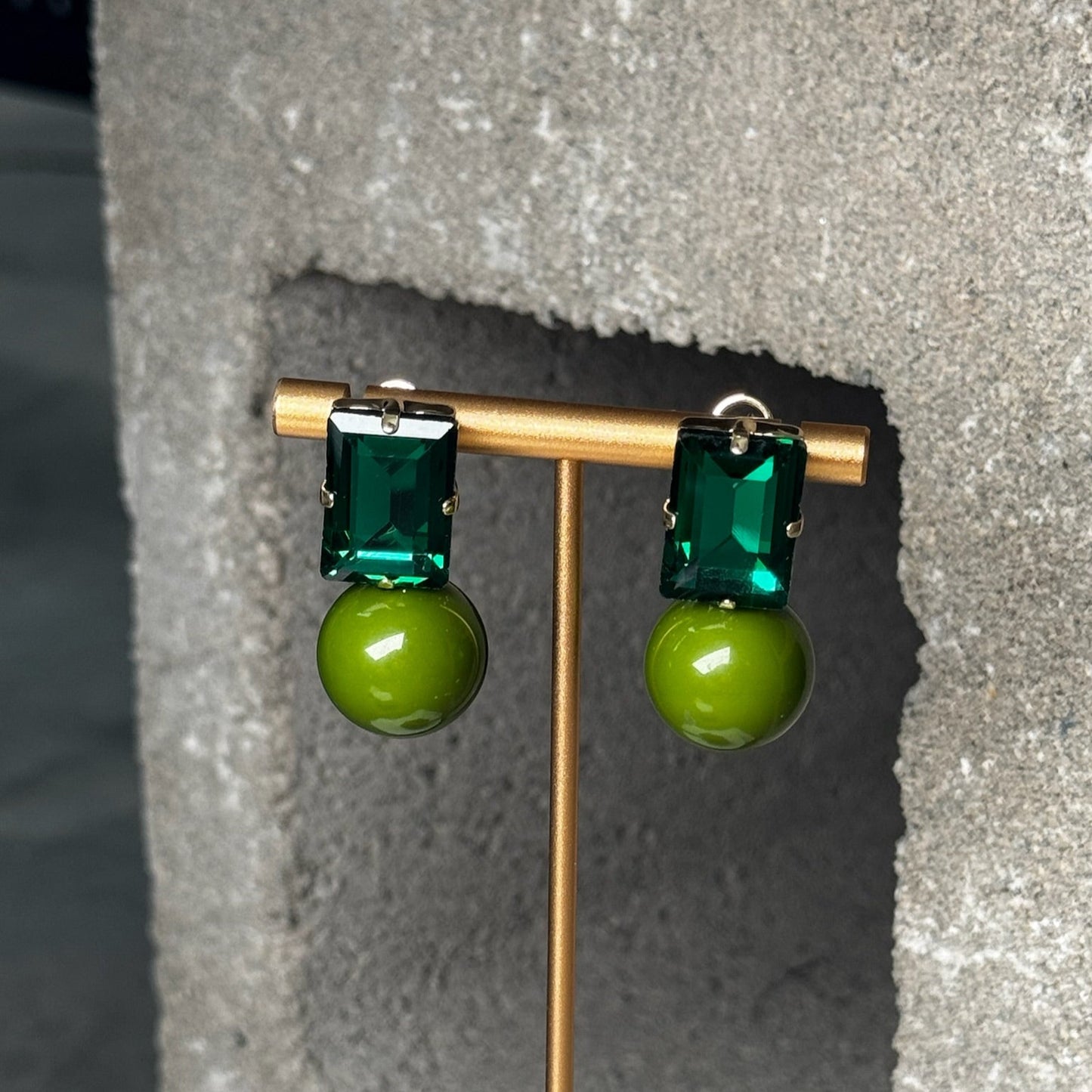 Double Dip Gem Earring