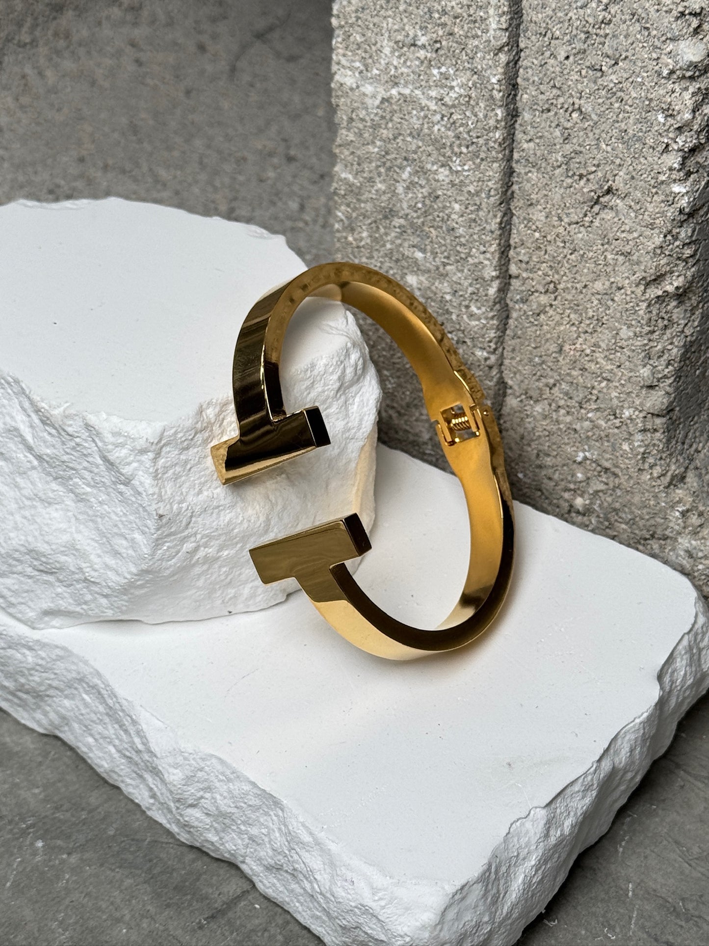 Set The Tone Gold Bracelet Fits Up To 7"