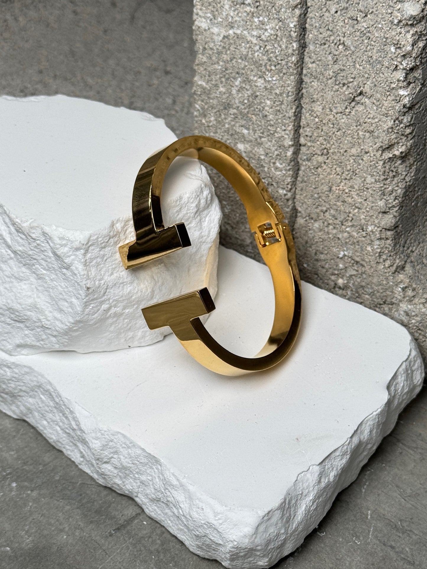 Set The Tone Gold Bracelet Fits Up To 7"