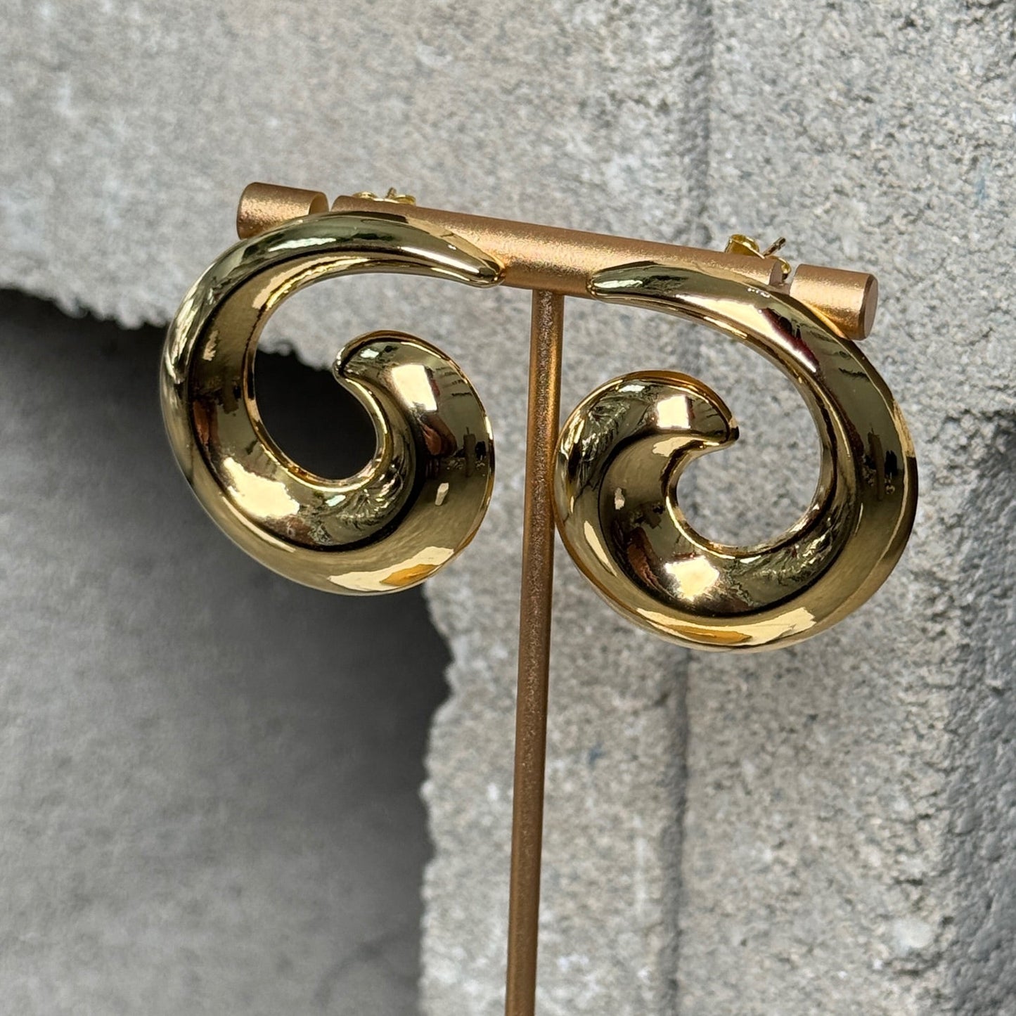 Bold Loop Stud Earrings