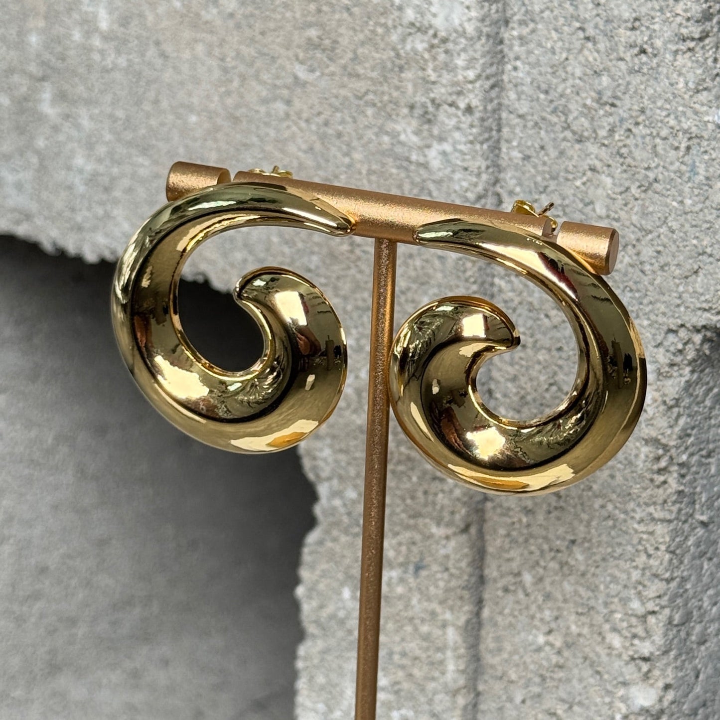 Bold Loop Stud Earrings