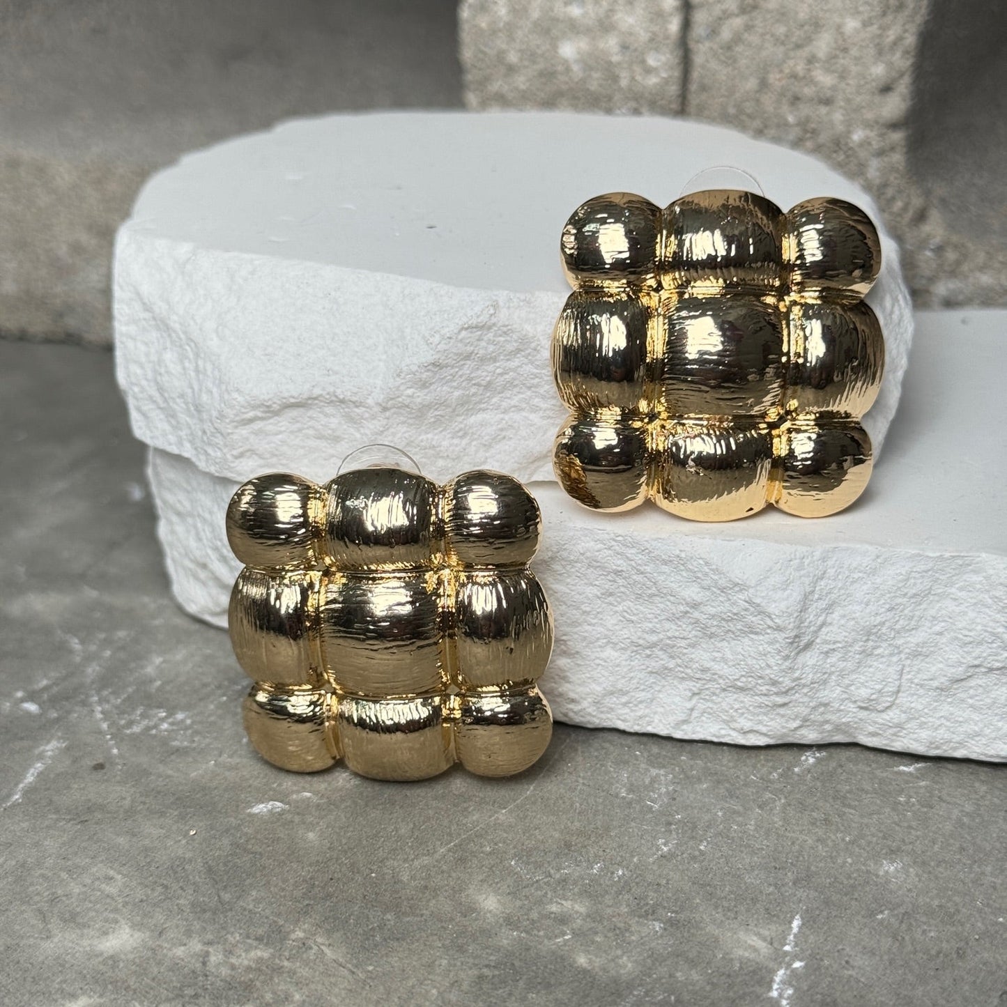 Square Plush Earrings