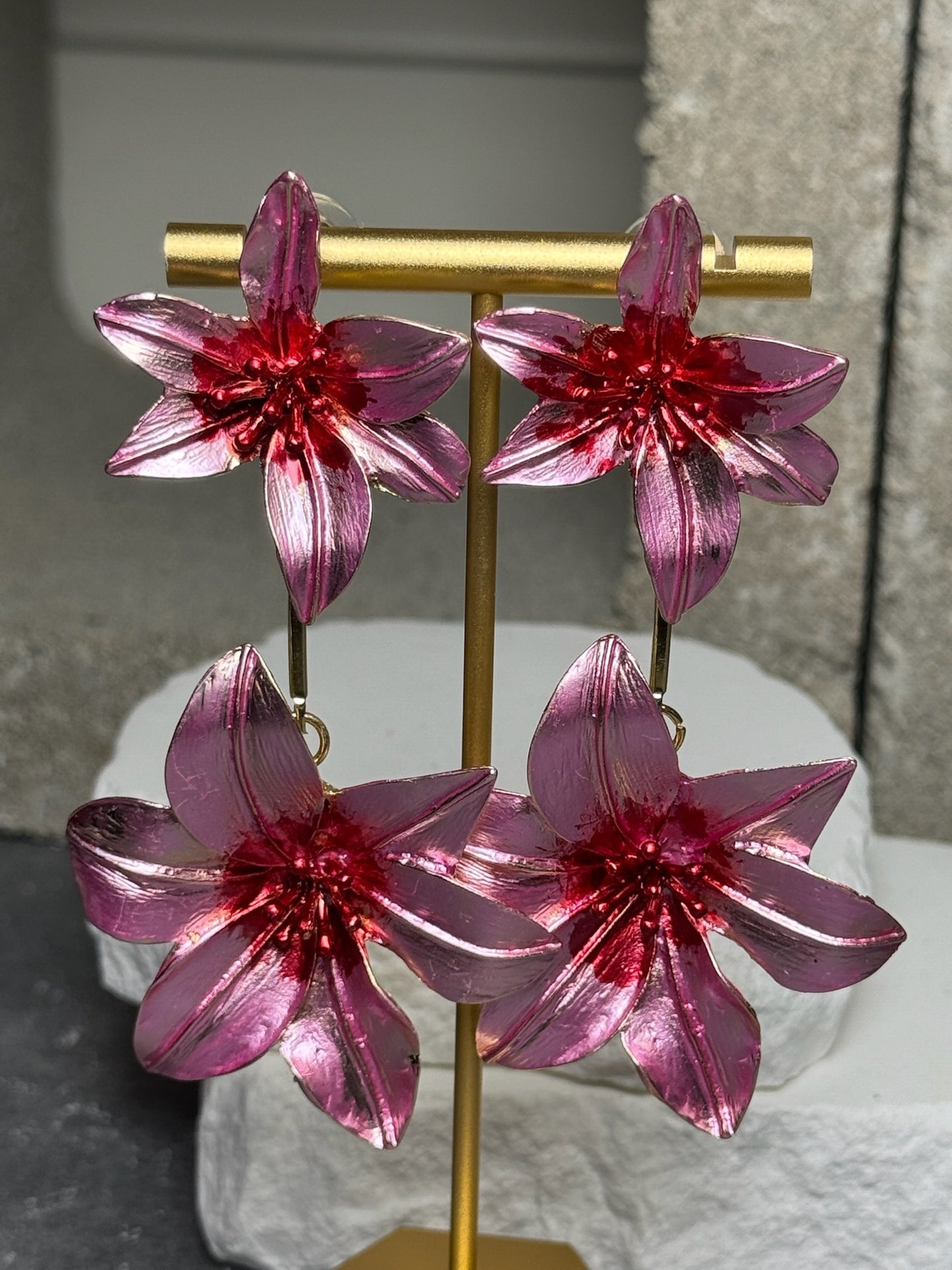 Love Language Flower Earrings