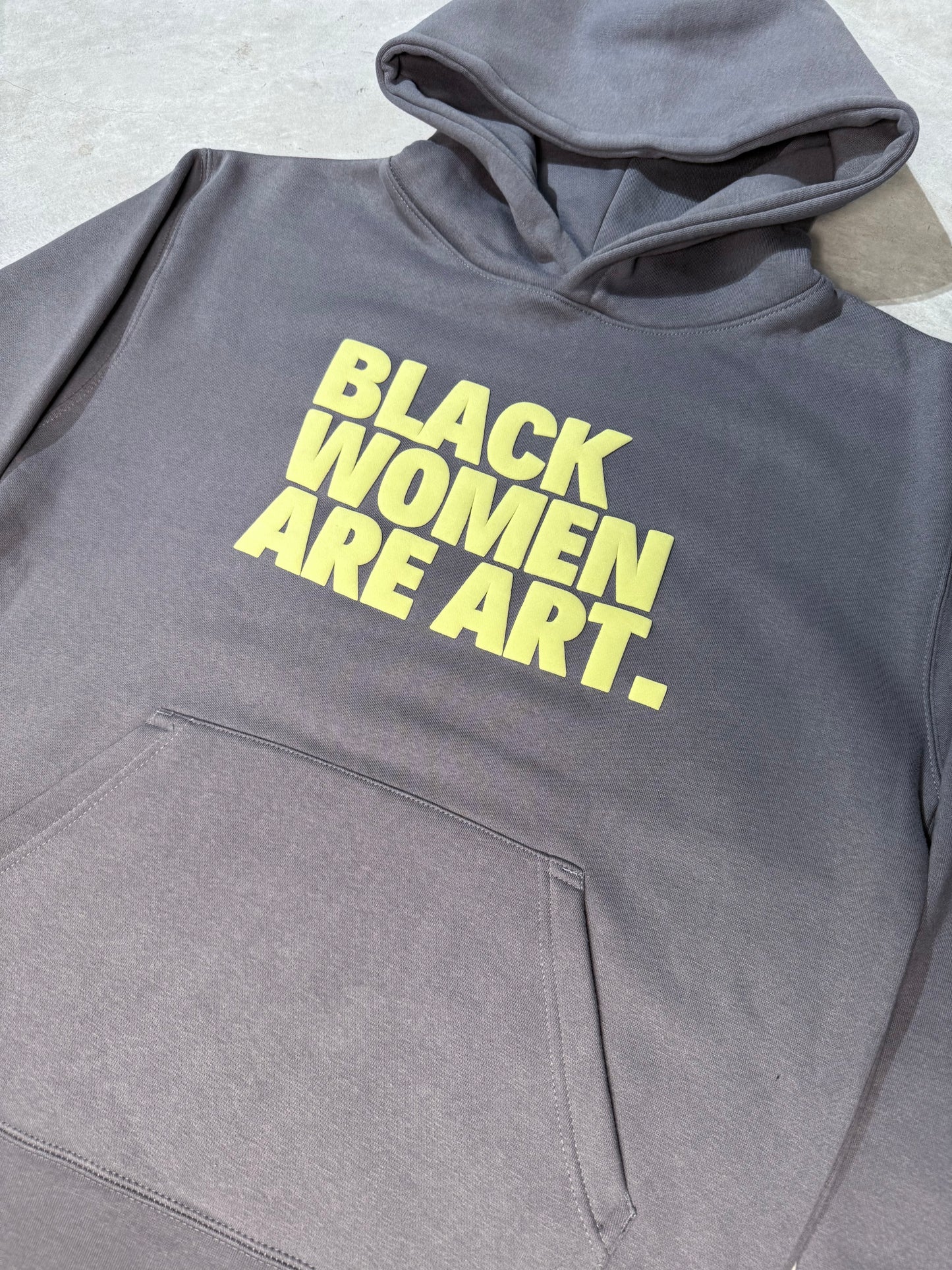Chartreuse Black Women Are Art Hoodie