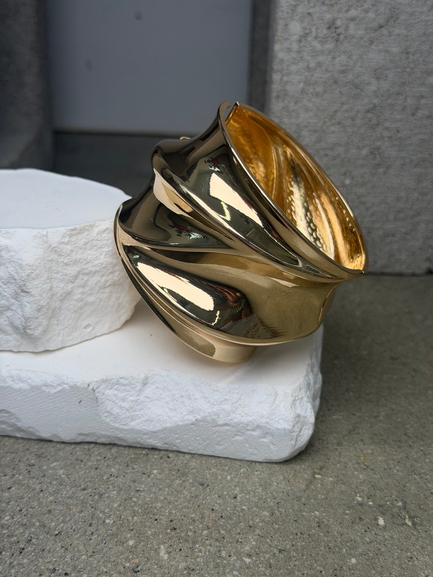 The Draped Metal Cuff 8''