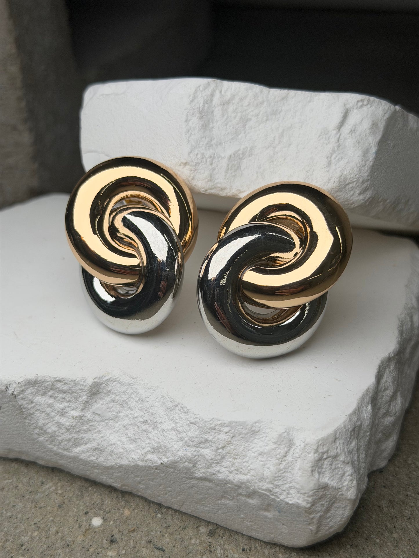 The Gemini Mixed Metal Earrings