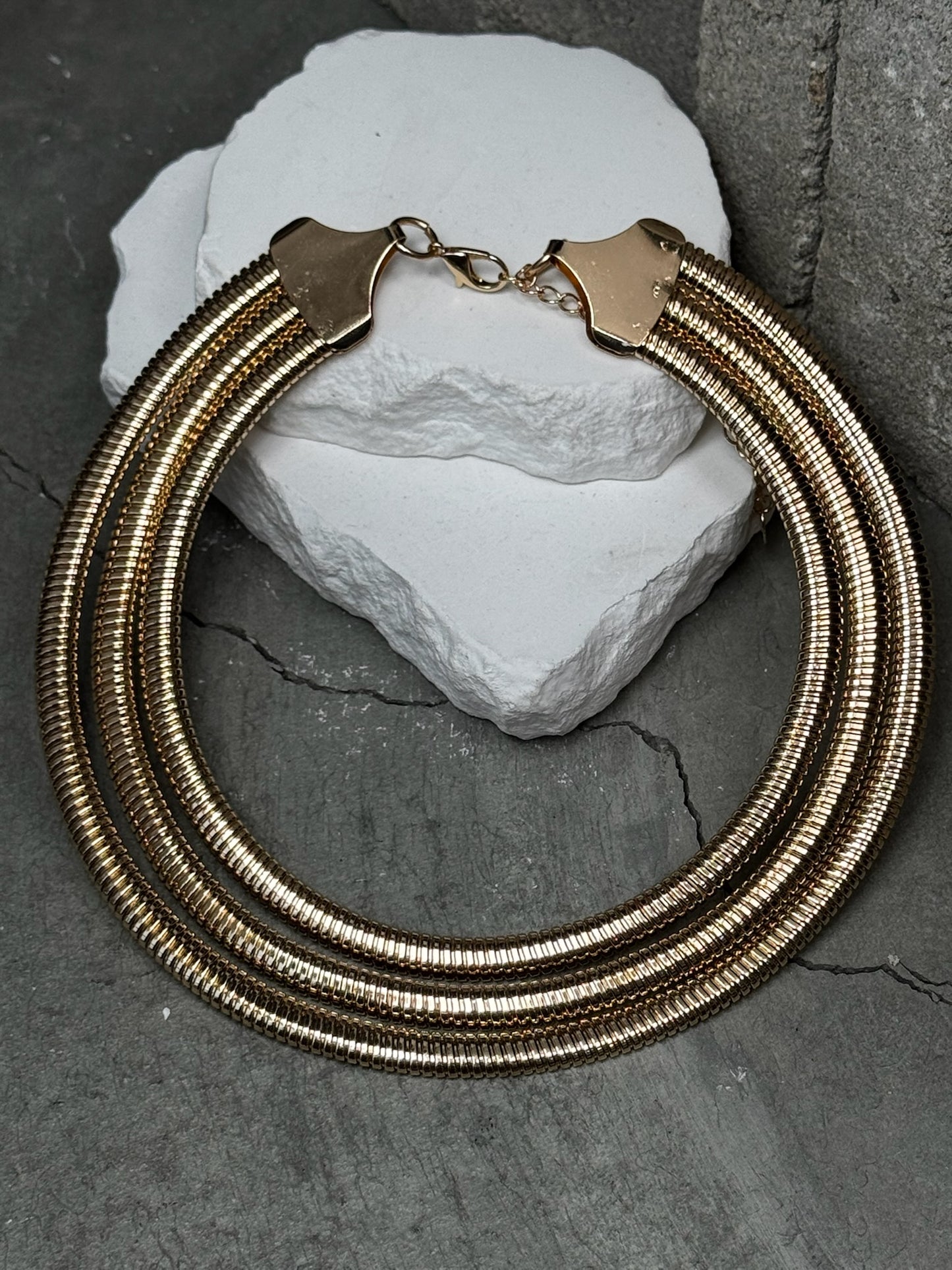 Stellar Ribbed 3 Layer Choker 15" w/ Choker
