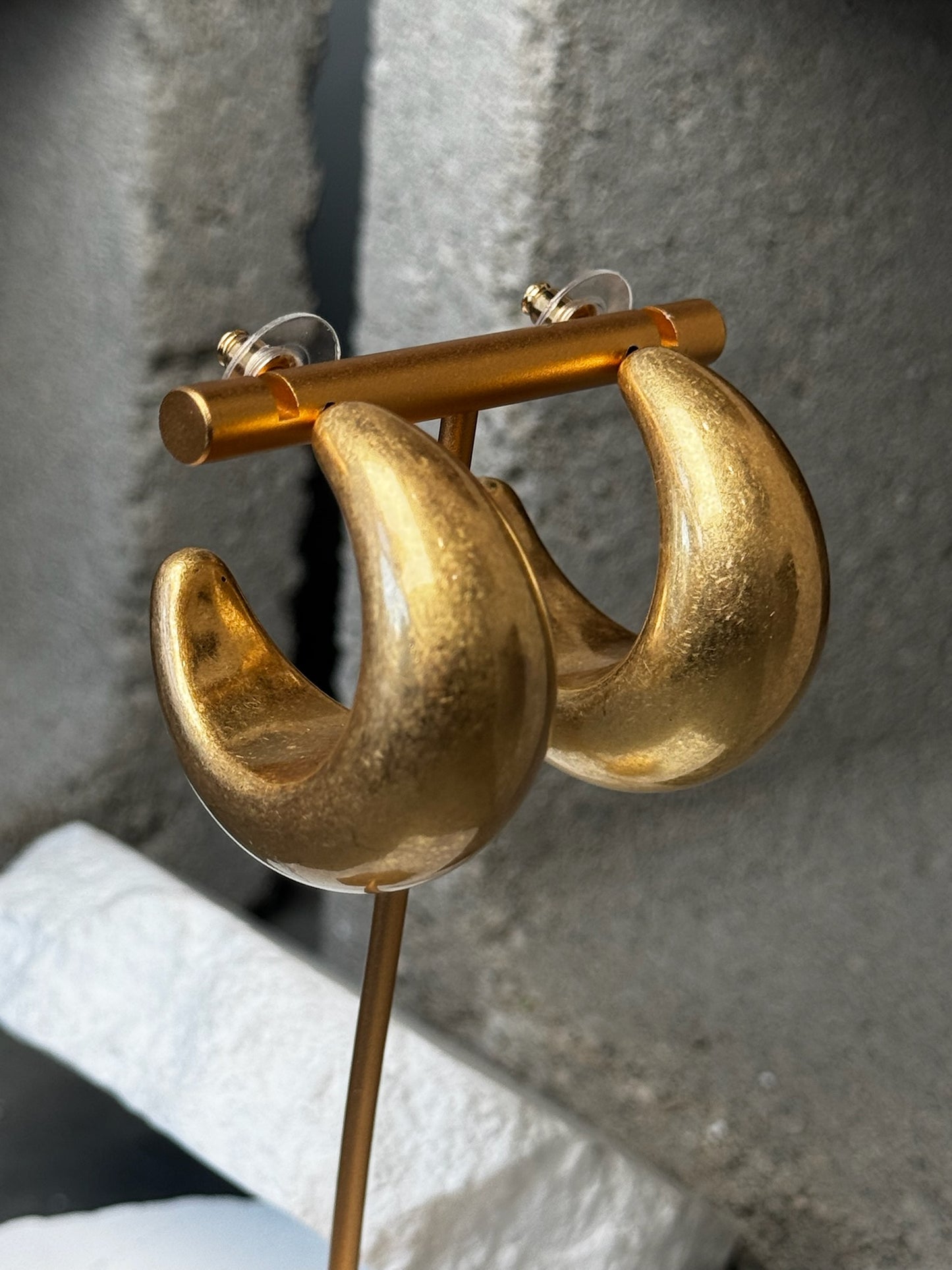 Forever Frosty Crescent Hoops