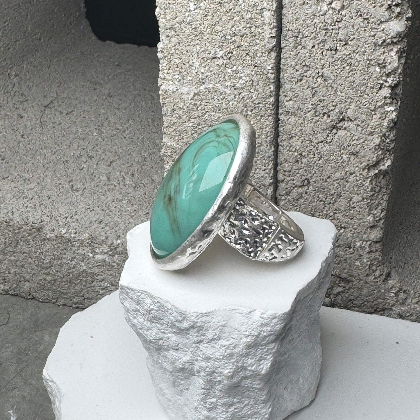 Fey Fey Gemstone Expandable Ring Up To Size 10