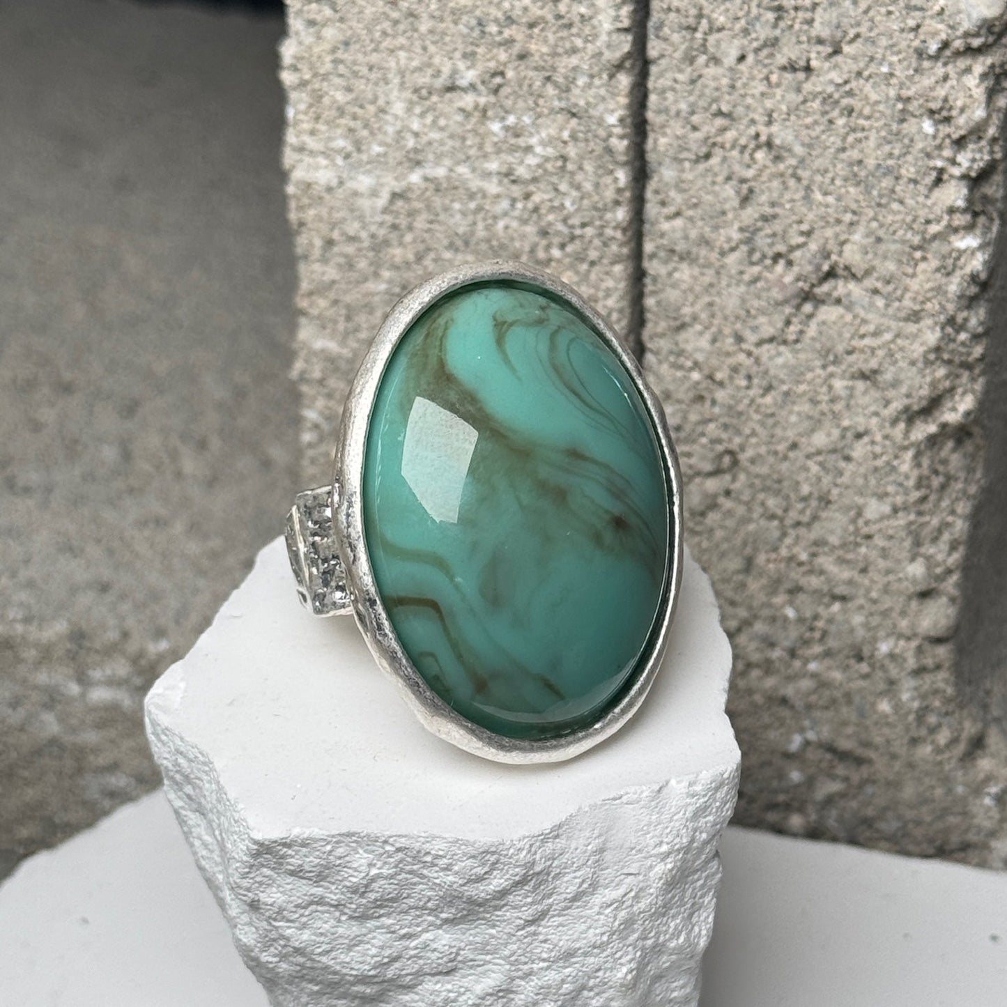 Fey Fey Gemstone Expandable Ring Up To Size 10