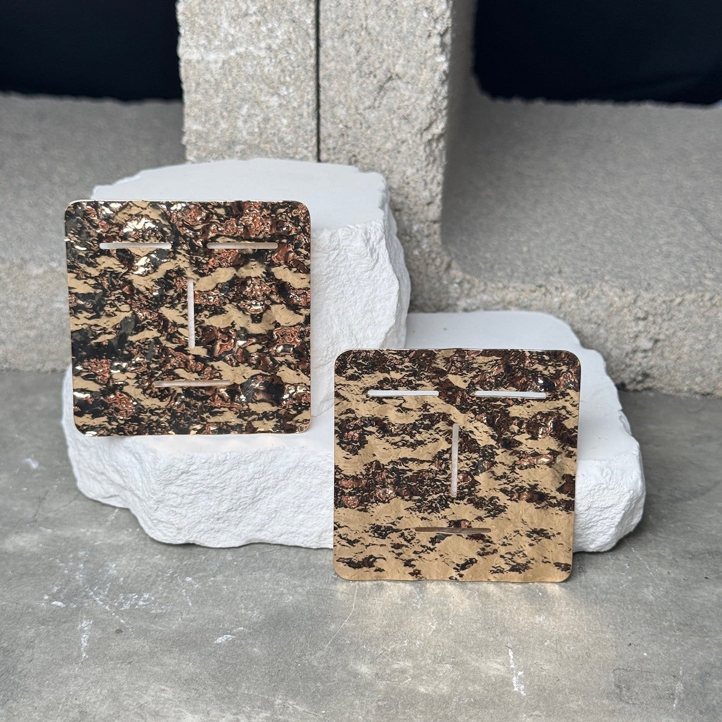So Edgy Oversized Square Earrings