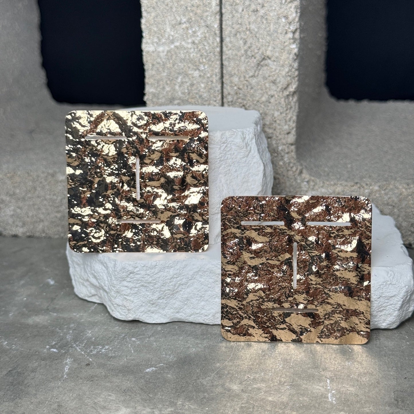 So Edgy Oversized Square Earrings
