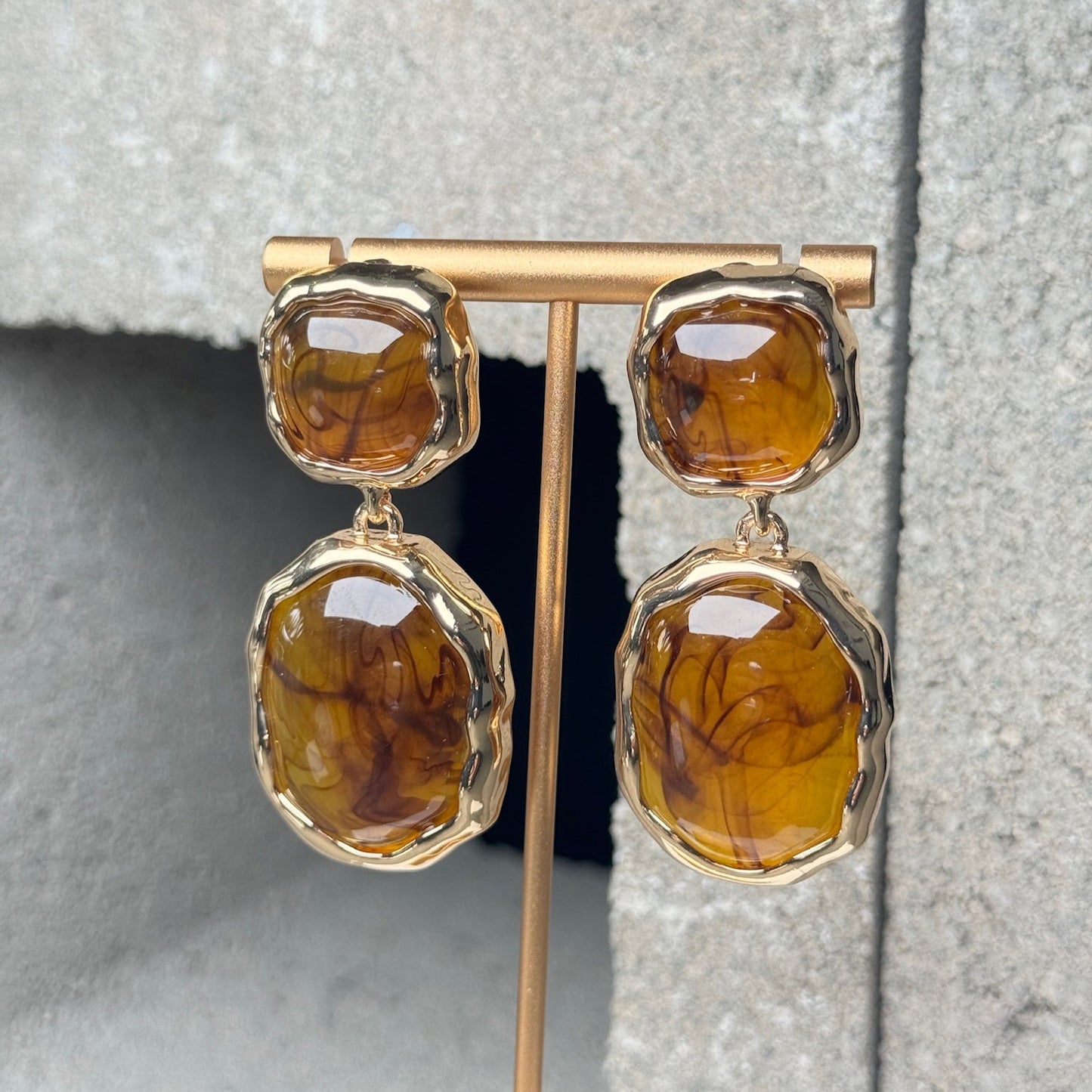 On My Throne Double Layer Earring
