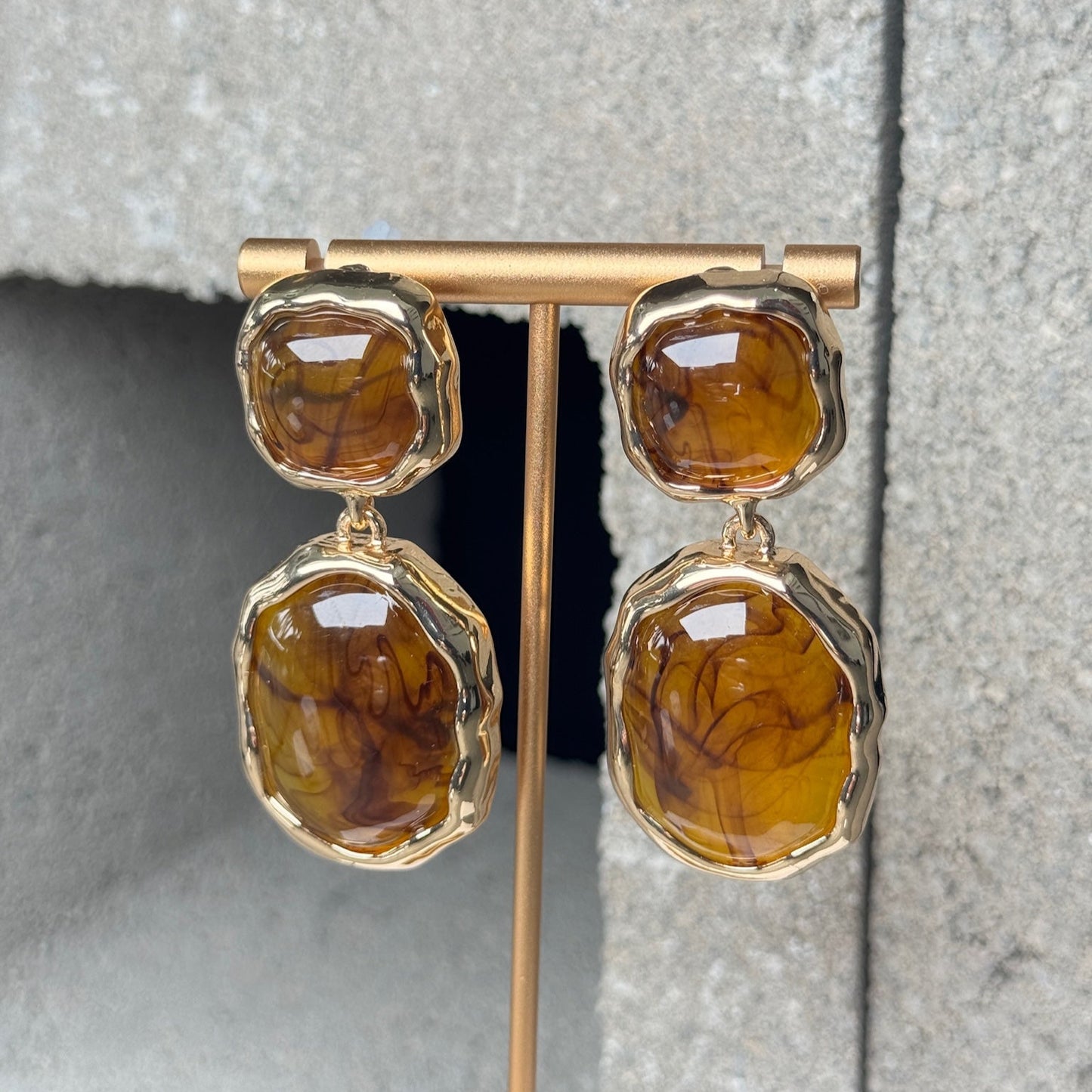 On My Throne Double Layer Earring