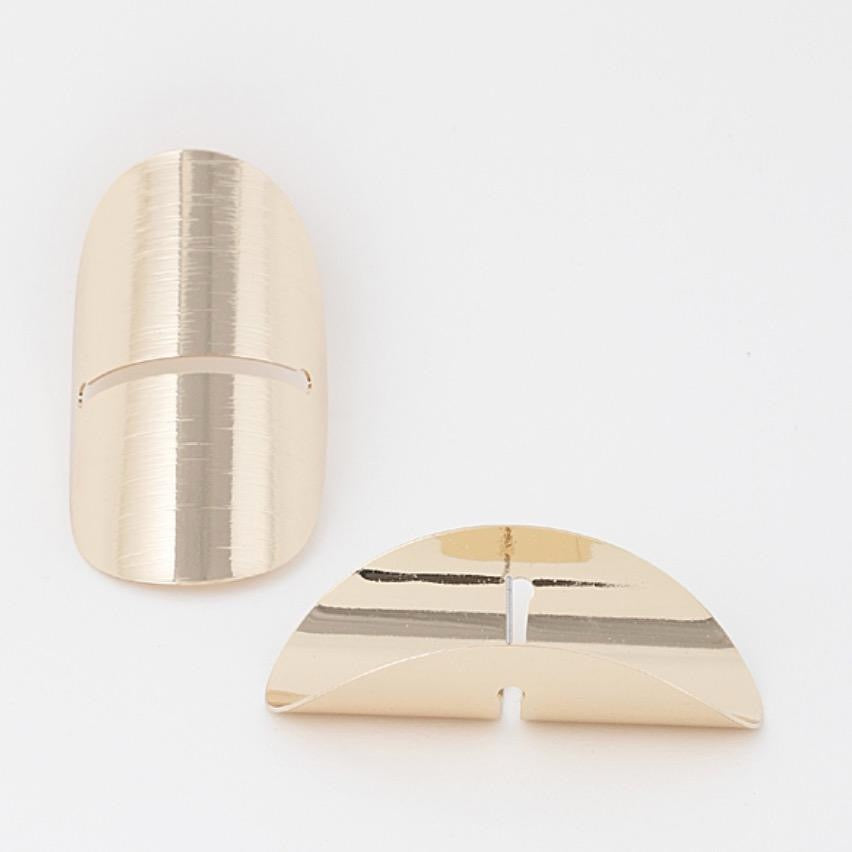 Geometric Slot Earrings - Gold-Tone Fashion Accessory for All Women's Jewelry