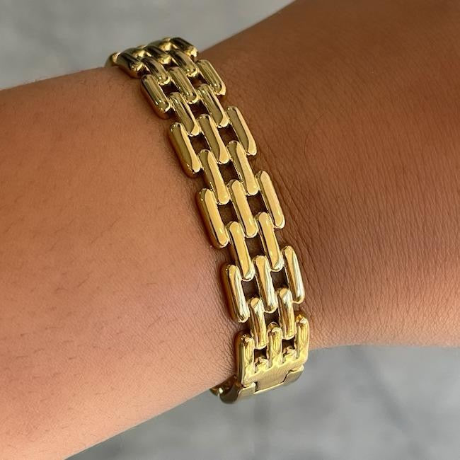 Caged Gold Bracelet