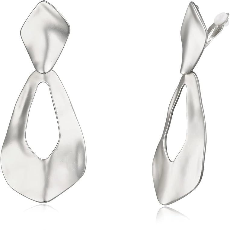 Issa Party Cutout Clip on Earrings