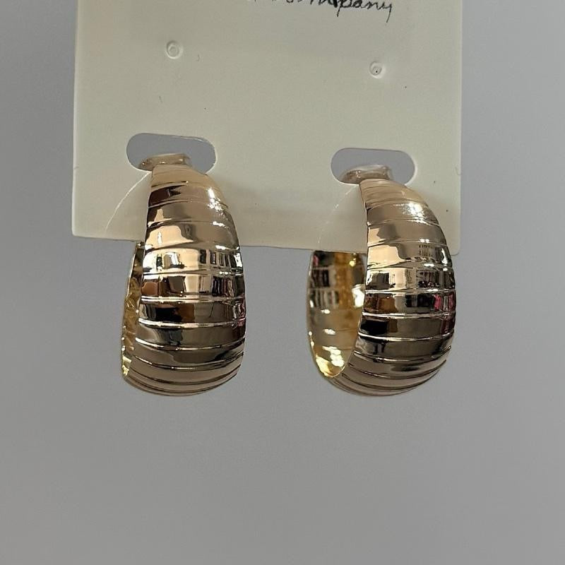 Must Have Mini Clip On Hoops Earrings in Gold - Comfortable All-Day Wear for Casual & Special Occasions
