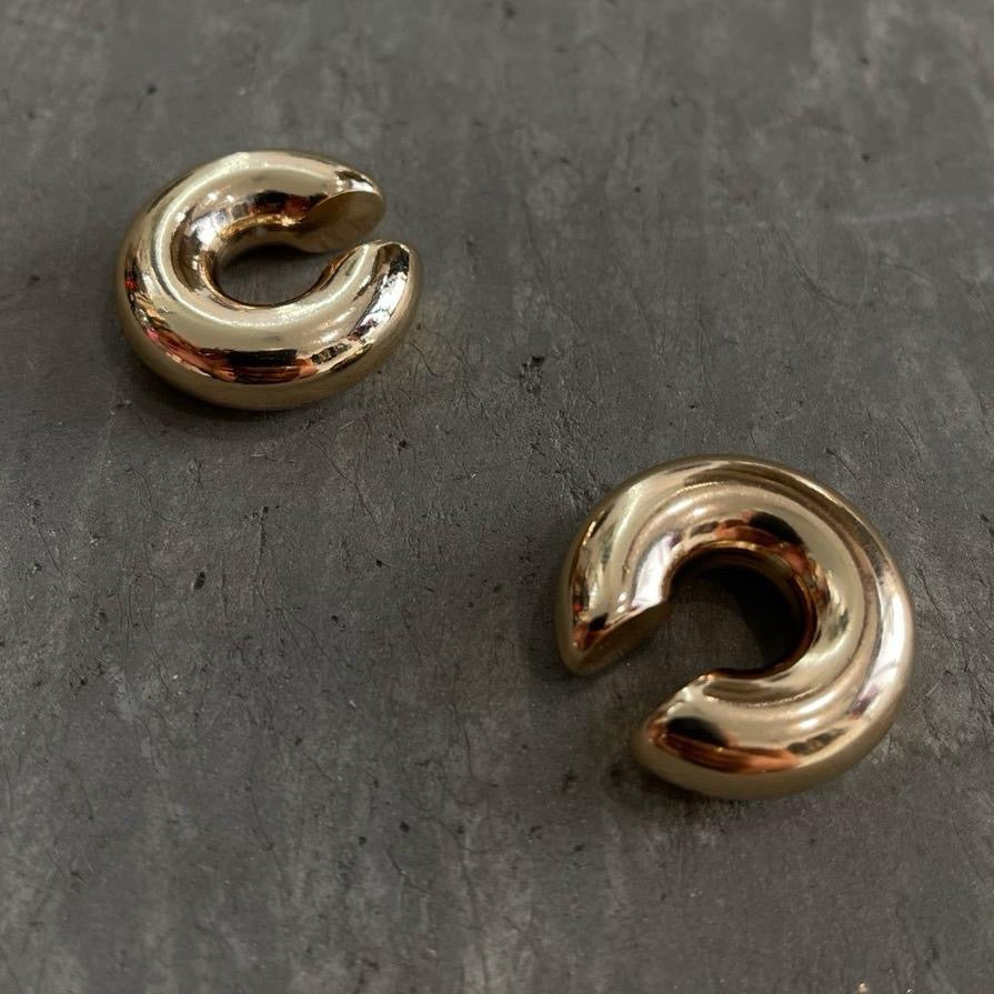 Mini Gold Chunky Solid Ear Cuff - Fashion Accessory