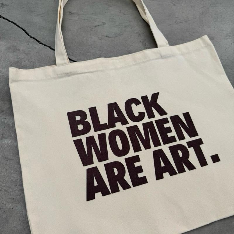 Black Women Are Art Natural Heavy Duty Tote