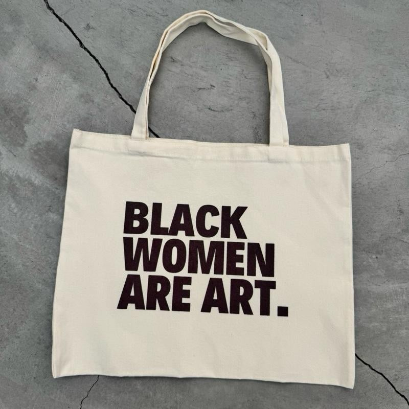 Black Women Are Art Natural Heavy Duty Tote