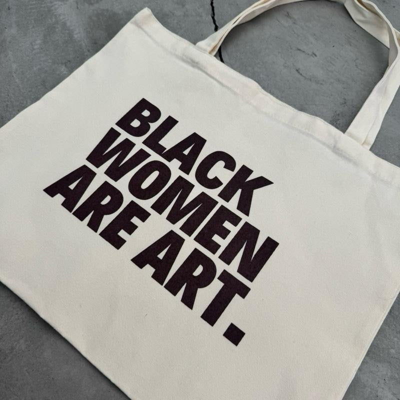 Black Women Are Art Natural Heavy Duty Tote