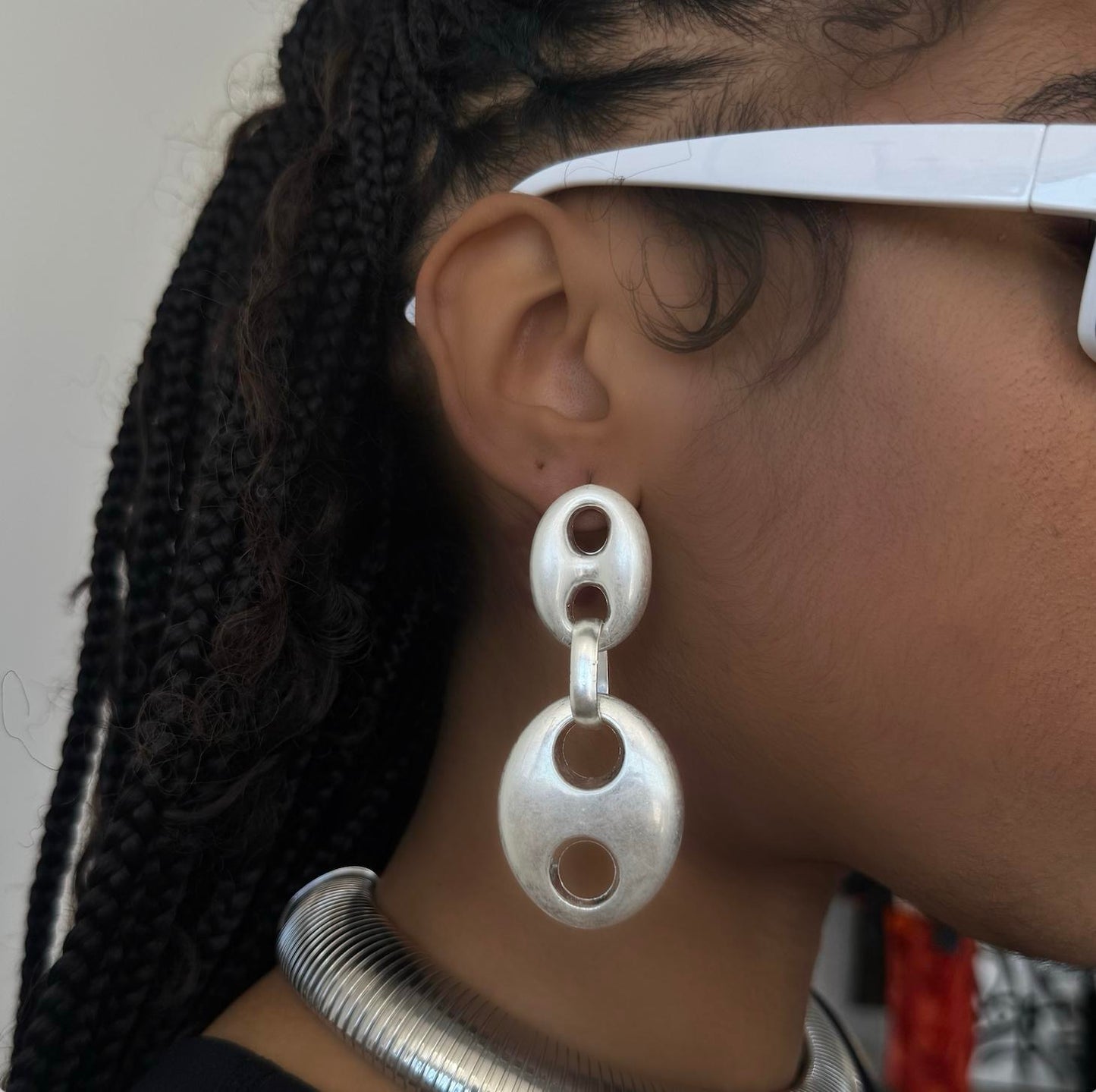Bottle Cap Earrings - Simple Design with Round Cap and No Additional Features or Text