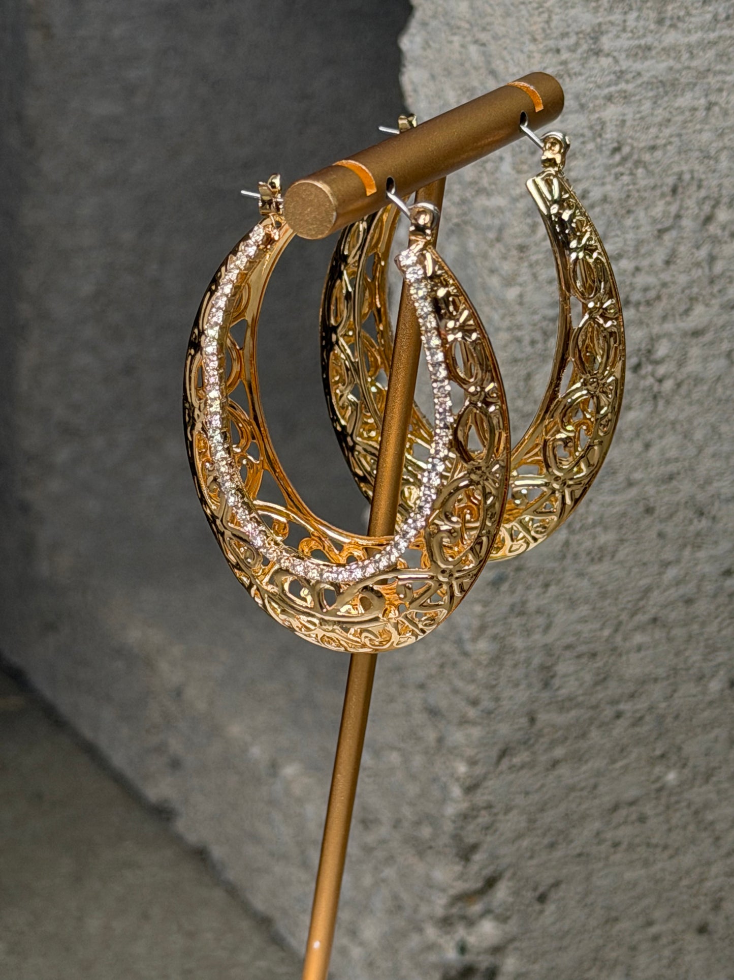 The Vintage Lace Hoops